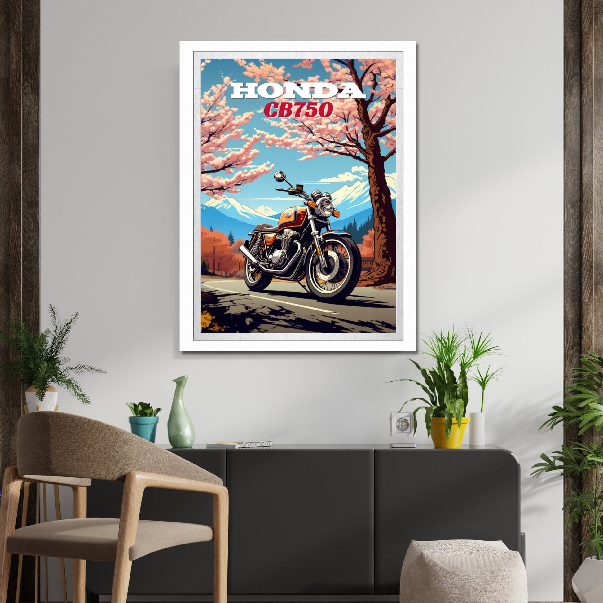 Honda CB750 Poster, Motorcycle Print, Honda CB750 Print, Motorbike Print, Bike Art, Bike Poster, Classic Bike Print, Vintage Bike Print