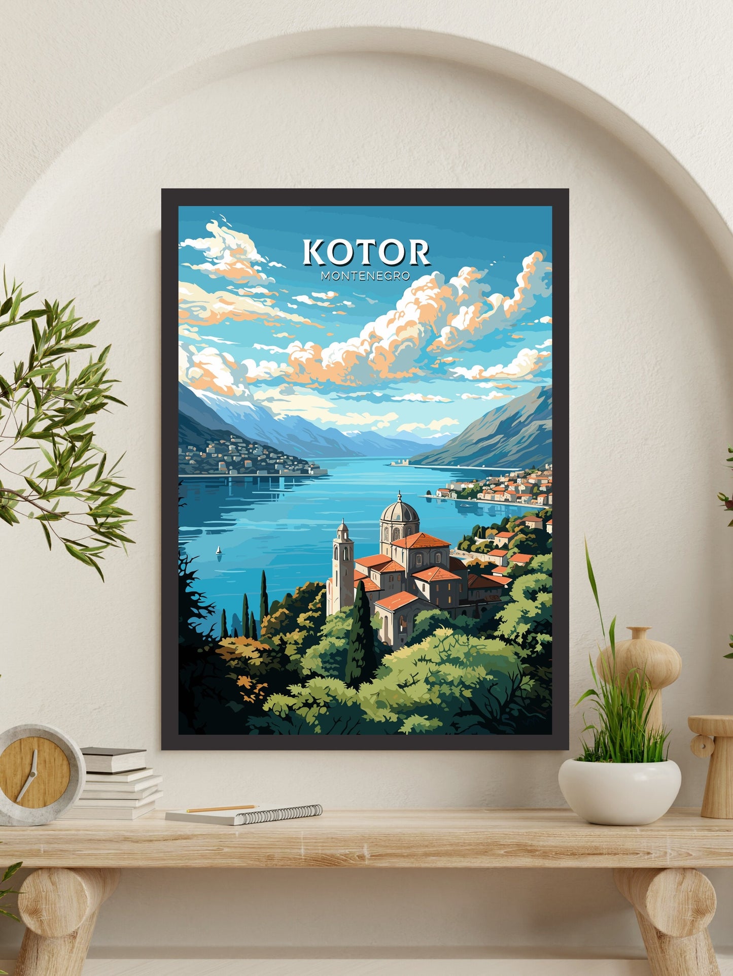 Kotor Poster | Kotor Travel Print | Travel Gifts | Montenegro Print | Kotor Wall Art | Housewarming Gift | Kotor Montenegro ID 725