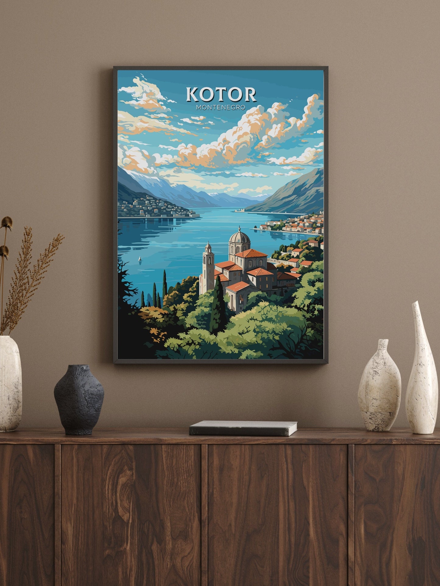 Kotor Poster | Kotor Travel Print | Travel Gifts | Montenegro Print | Kotor Wall Art | Housewarming Gift | Kotor Montenegro ID 725