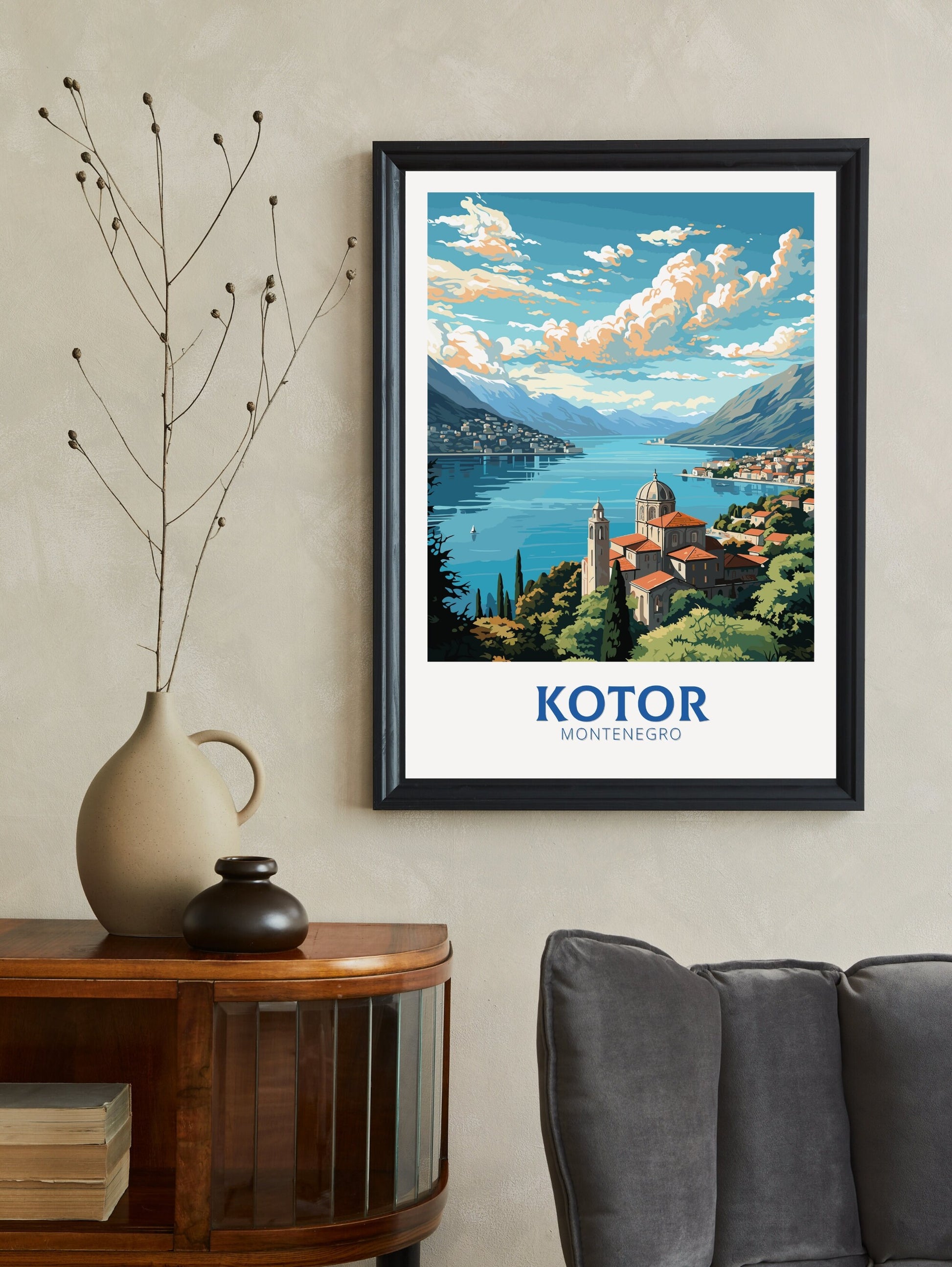 Kotor Travel Print | Travel Gifts | Kotor Poster | Montenegro Print | Kotor Wall Art | Housewarming Gift | Kotor Montenegro ID 727