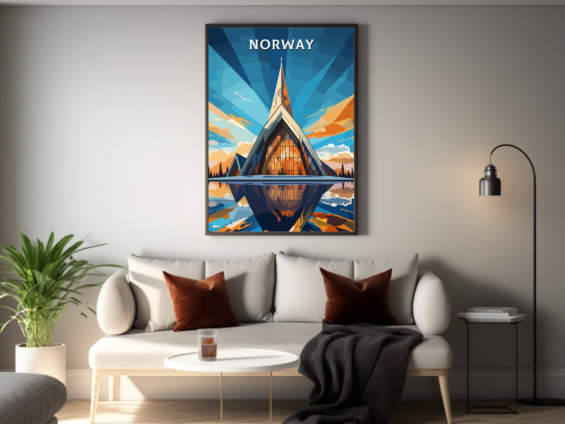 Norway Poster | Norway Travel Print| Norway Wall Art | Norway Print | Norway Travel Poster | Norway Fjords | Northern Lights Poster ID 743