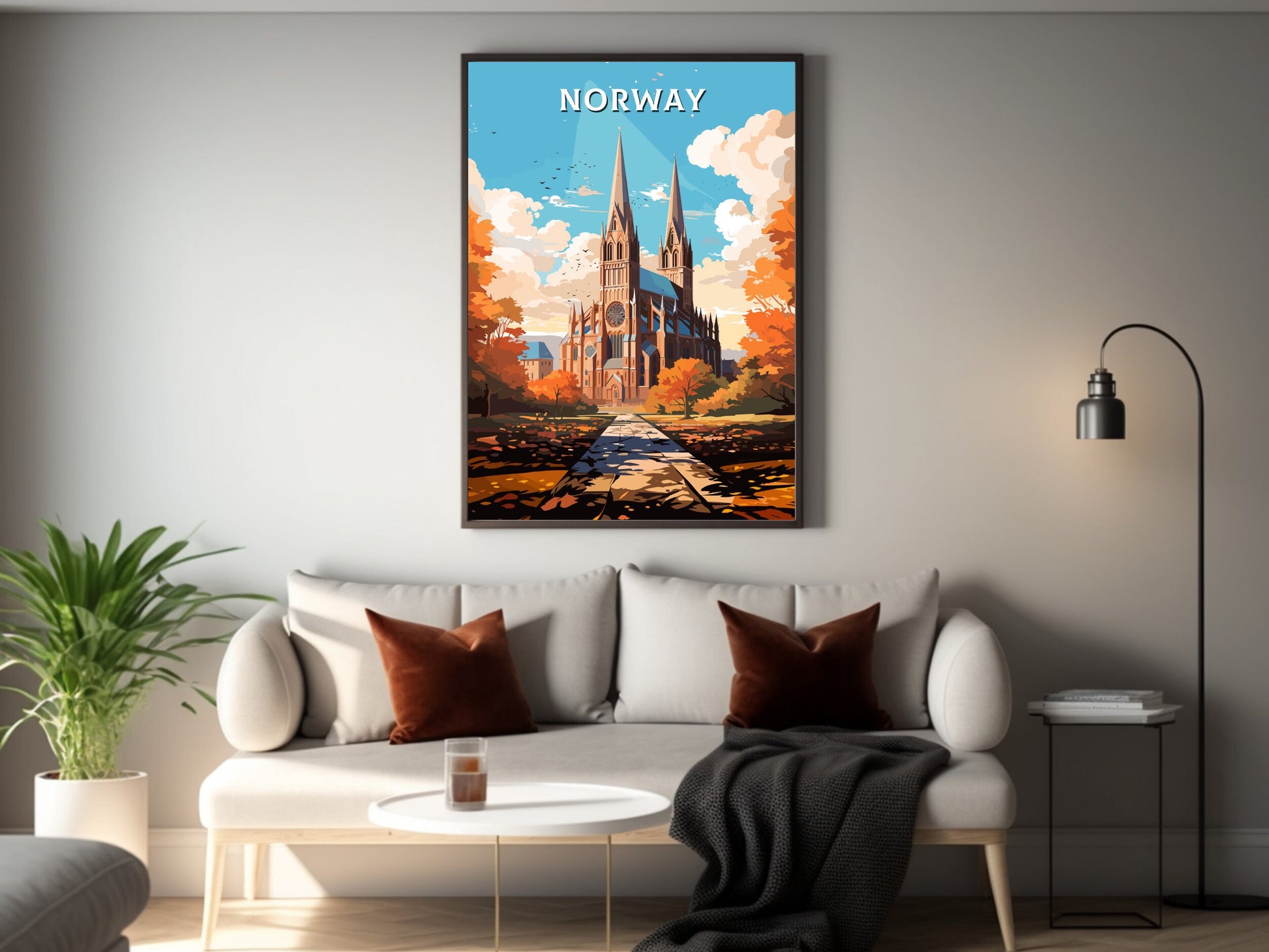 Norway Travel Print | Norway Illustration | Norway Wall Art | Norway Print | Norway Print| Norway Print Painting | ID 741