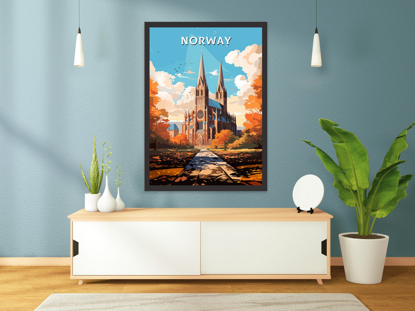 Norway Travel Print | Norway Illustration | Norway Wall Art | Norway Print | Norway Print| Norway Print Painting | ID 741