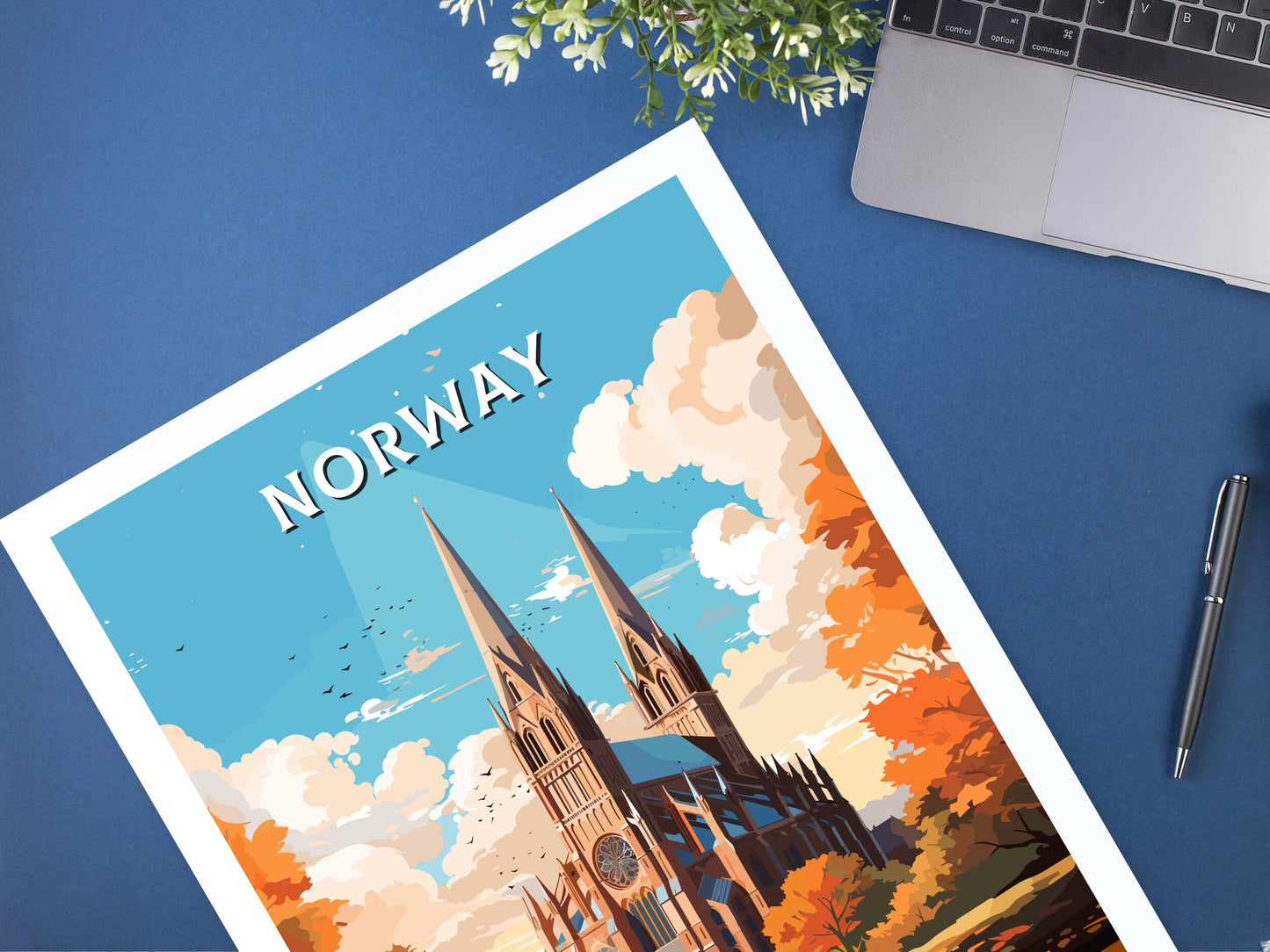 Norway Travel Print | Norway Illustration | Norway Wall Art | Norway Print | Norway Print| Norway Print Painting | ID 741