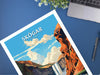 Skógar Print | Iceland Home Décor | Skógar Travel Poster | Skógar Poster | Illustration | Iceland Wall Art | Skógafoss Waterfall | ID 734