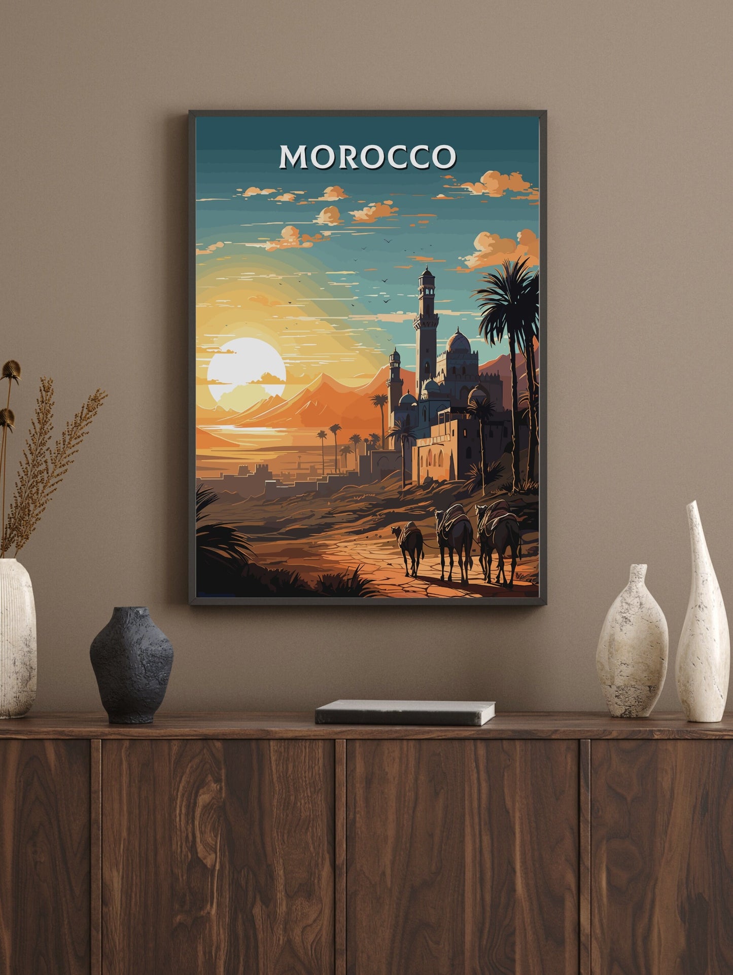 Morocco Travel Poster | Morocco Illustration | Morocco Wall Art | Morocco Print | Morocco Home Décor | Morocco Poster | Affiche | ID 752