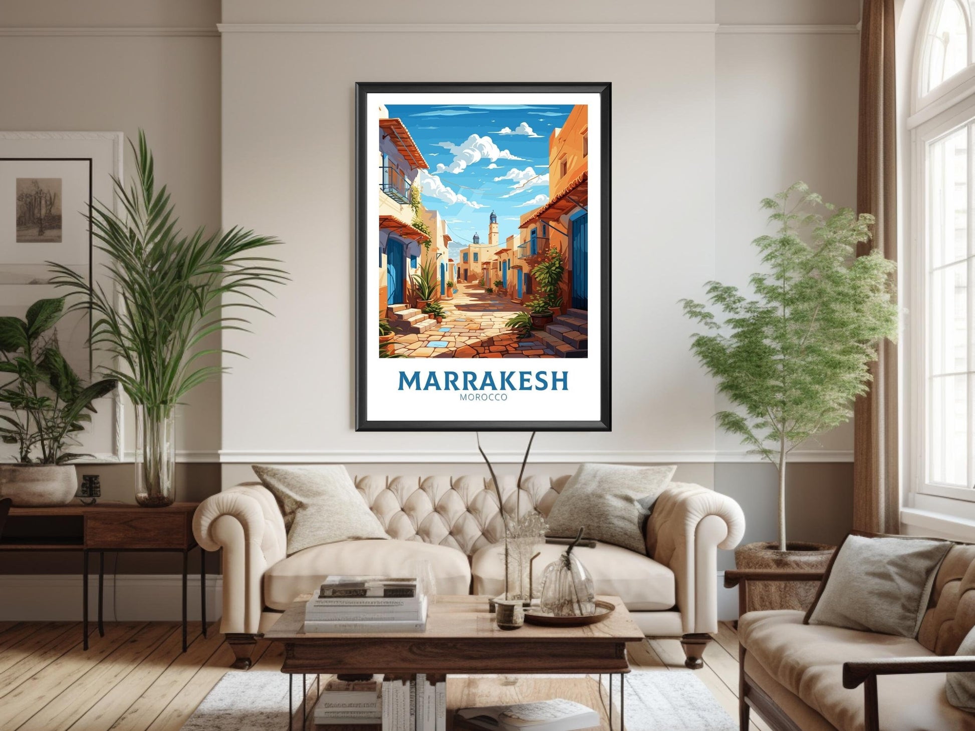 Marrakesh Poster | Morocco Print | Morocco Home Decor | Marrakesh Travel Poster | Marrakesh Illustration | Marrakesh Wall Art | ID 757