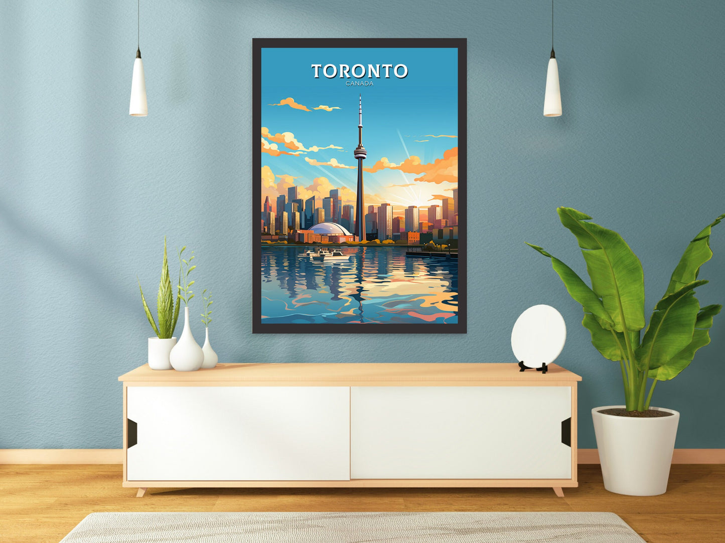 Toronto Poster | Toronto Travel Print | Illustration | Toronto Art | Toronto Wall Art | City Landscape | Canada Print | ID 544