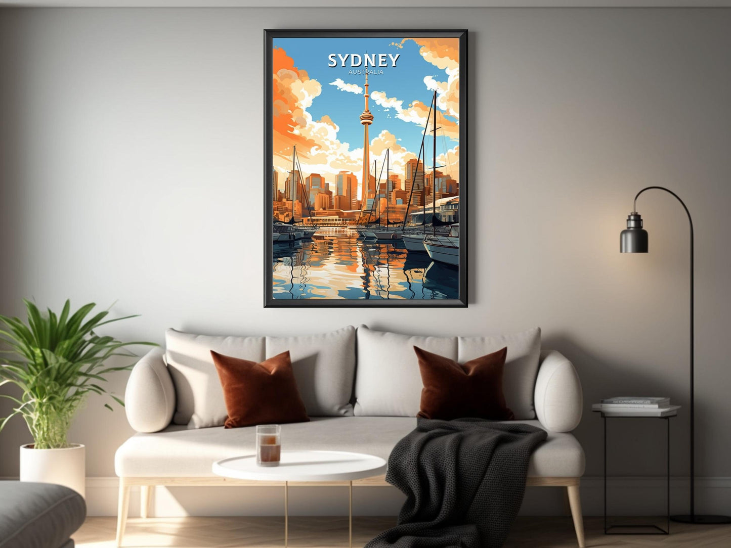 Sydney Travel Poster | Sydney Travel Print | Sydney Illustration | Australia Print | Australia Wall Art | Australia Poster ID 546