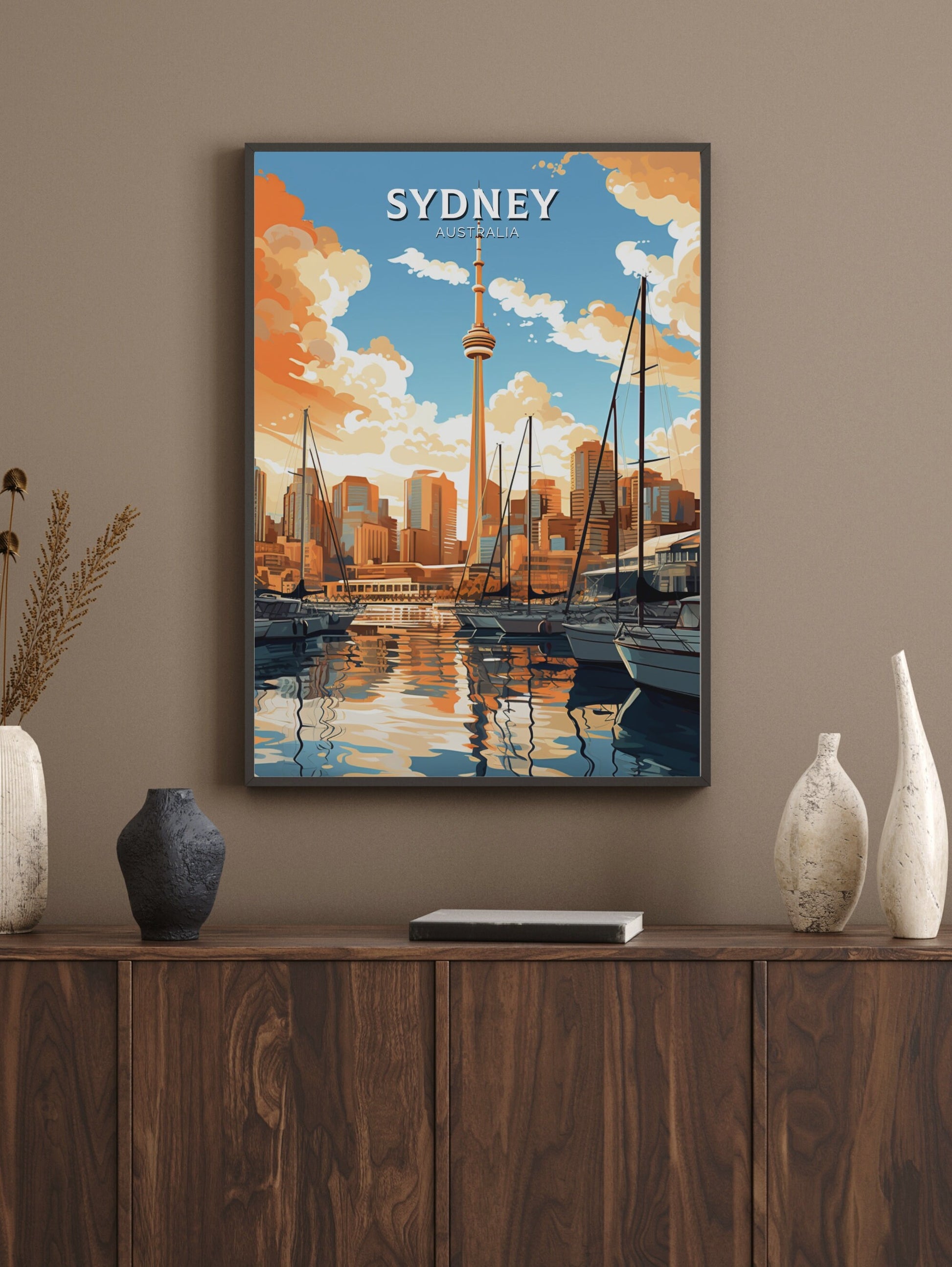 Sydney Travel Poster | Sydney Travel Print | Sydney Illustration | Australia Print | Australia Wall Art | Australia Poster ID 546