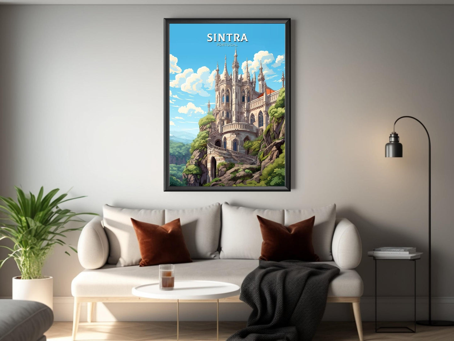 Sintra Poster | Sintra Illustration | Sintra Wall Art | Sintra Print | Portugal Print | Sintra Home Decor | Sintra Travel Poster | ID 548