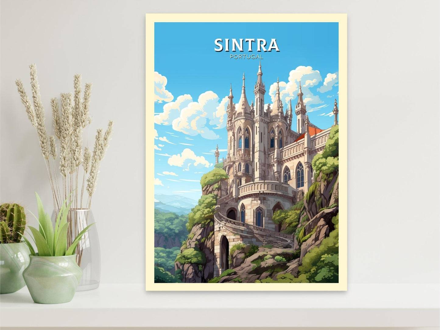 Sintra Poster | Sintra Illustration | Sintra Wall Art | Sintra Print | Portugal Print | Sintra Home Decor | Sintra Travel Poster | ID 548