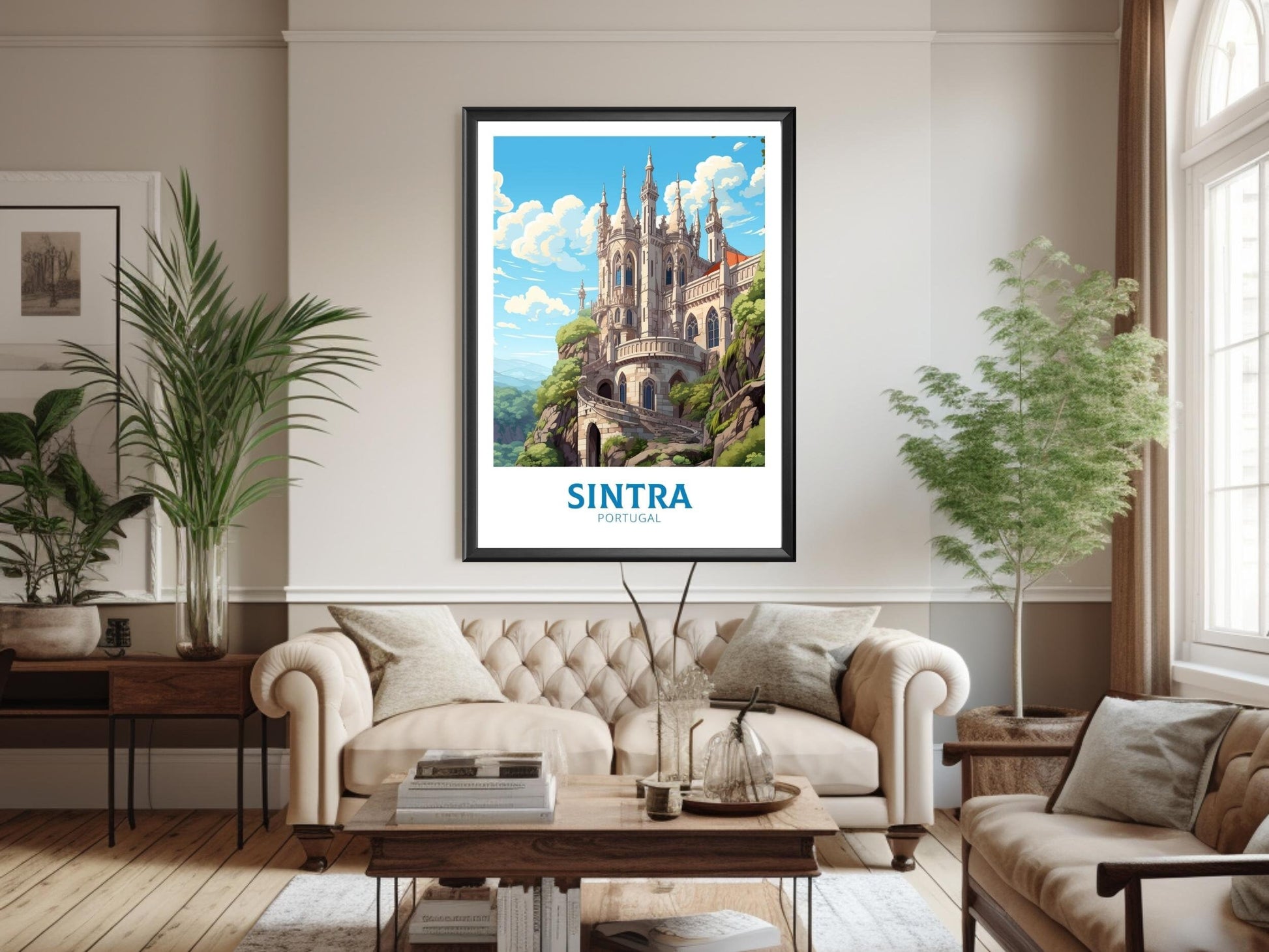 Sintra Print | Sintra Illustration | Sintra Wall Art | Sintra Travel Print | Portugal Print | Sintra Home Decor | Sintra Travel Print ID 549