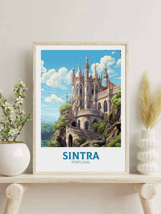 Sintra Print | Sintra Illustration | Sintra Wall Art | Sintra Travel Print | Portugal Print | Sintra Home Decor | Sintra Travel Print ID 549