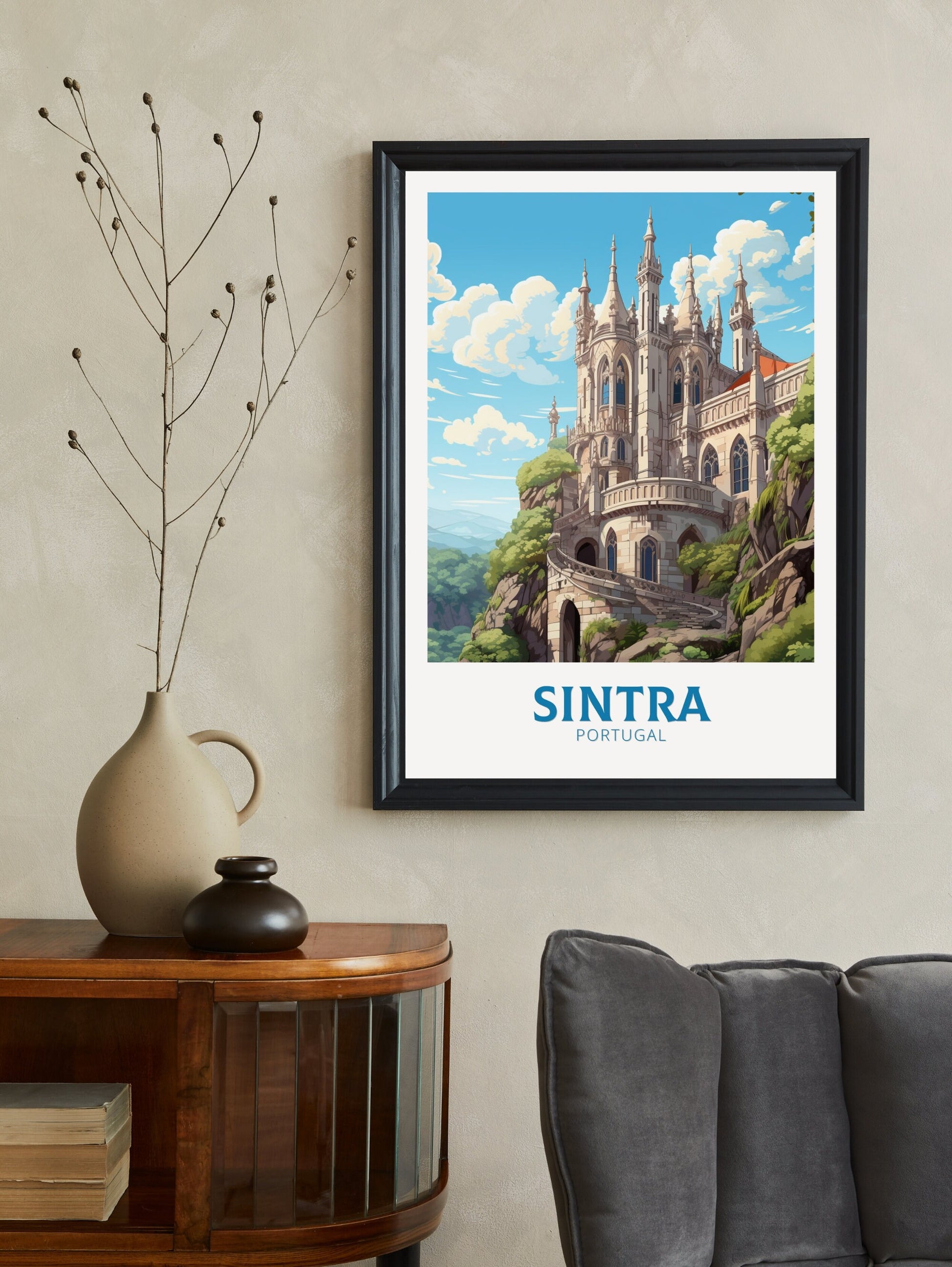 Sintra Print | Sintra Illustration | Sintra Wall Art | Sintra Travel Print | Portugal Print | Sintra Home Decor | Sintra Travel Print ID 549