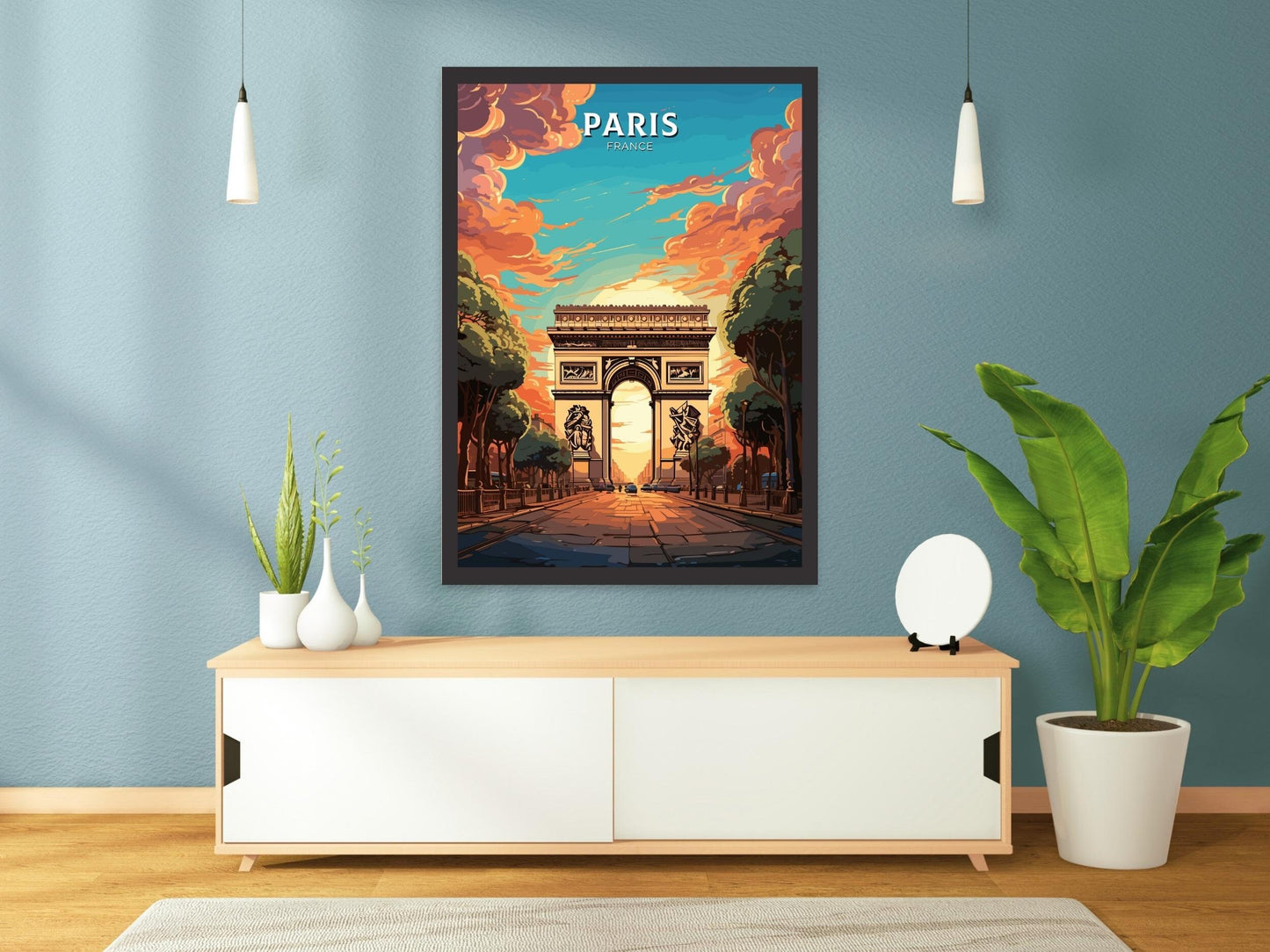 Arc de Triomphe Poster | Paris Travel Print |Paris Arc de Triomphe Poster | Paris Wall Art | France Print | Paris Painting ID 552