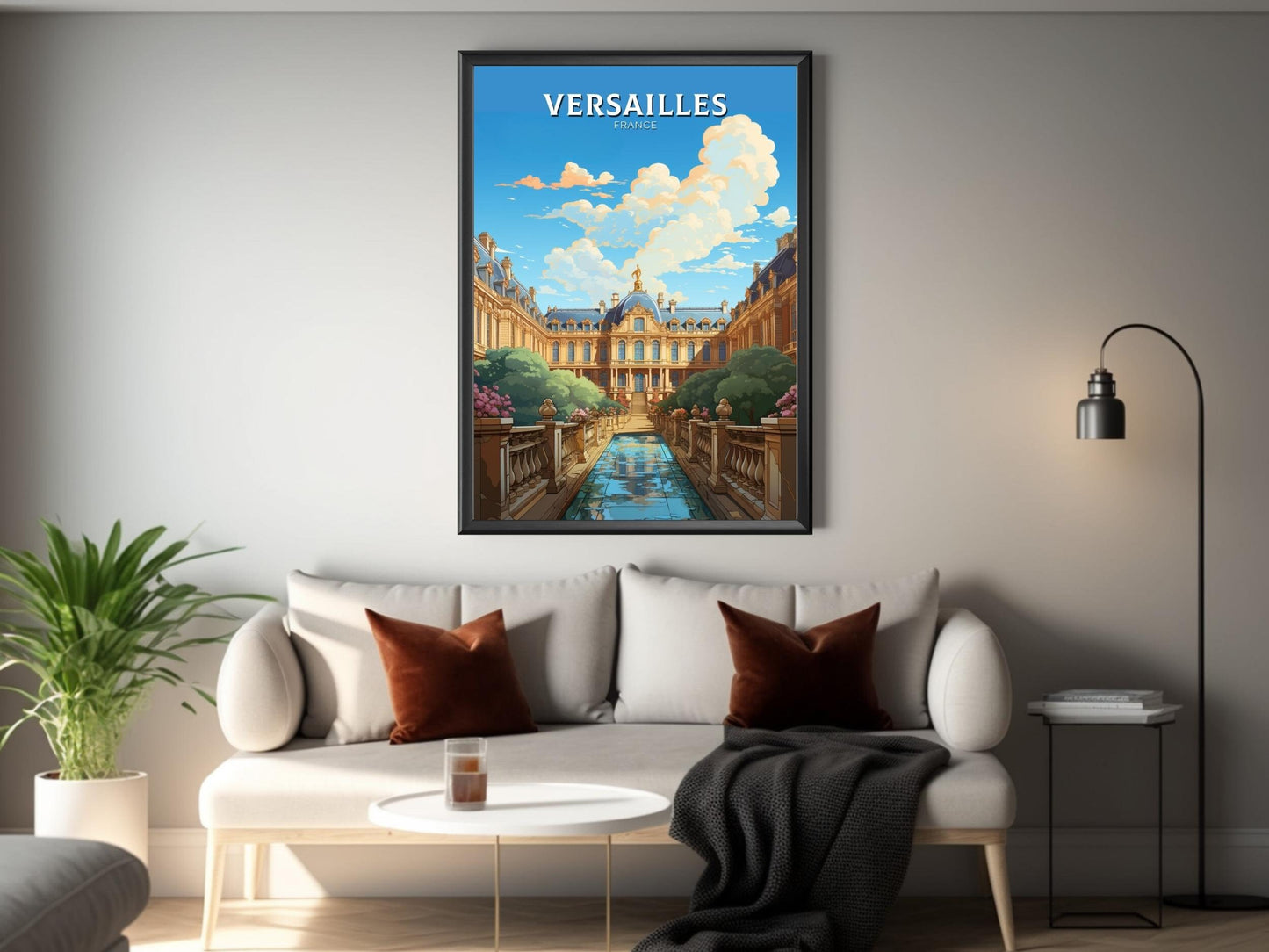 Versailles Poster | Versailles Print | Versailles Travel Print | Versailles Wall Art | France Print | Versailles Painting ID 554