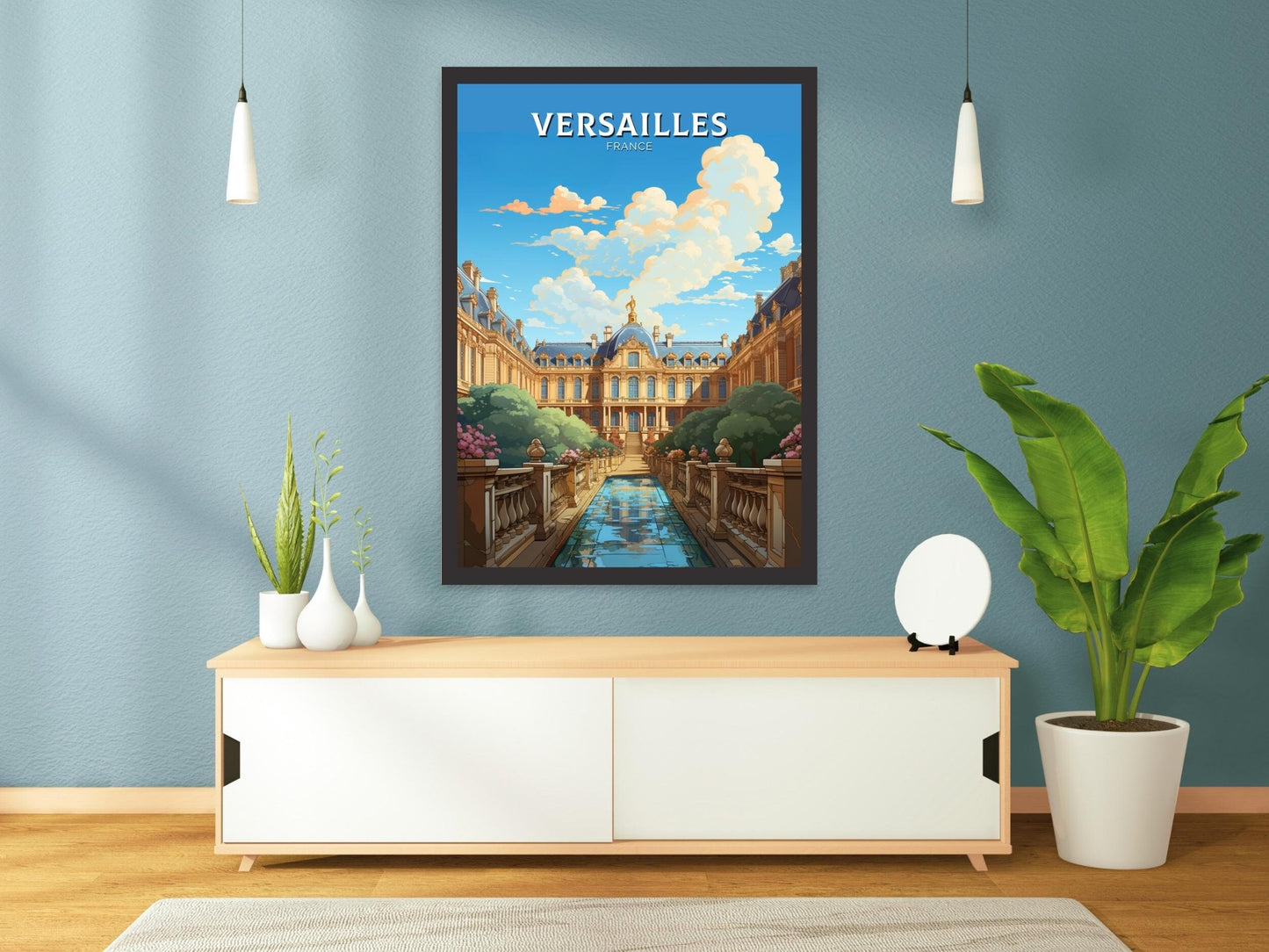 Versailles Poster | Versailles Print | Versailles Travel Print | Versailles Wall Art | France Print | Versailles Painting ID 554