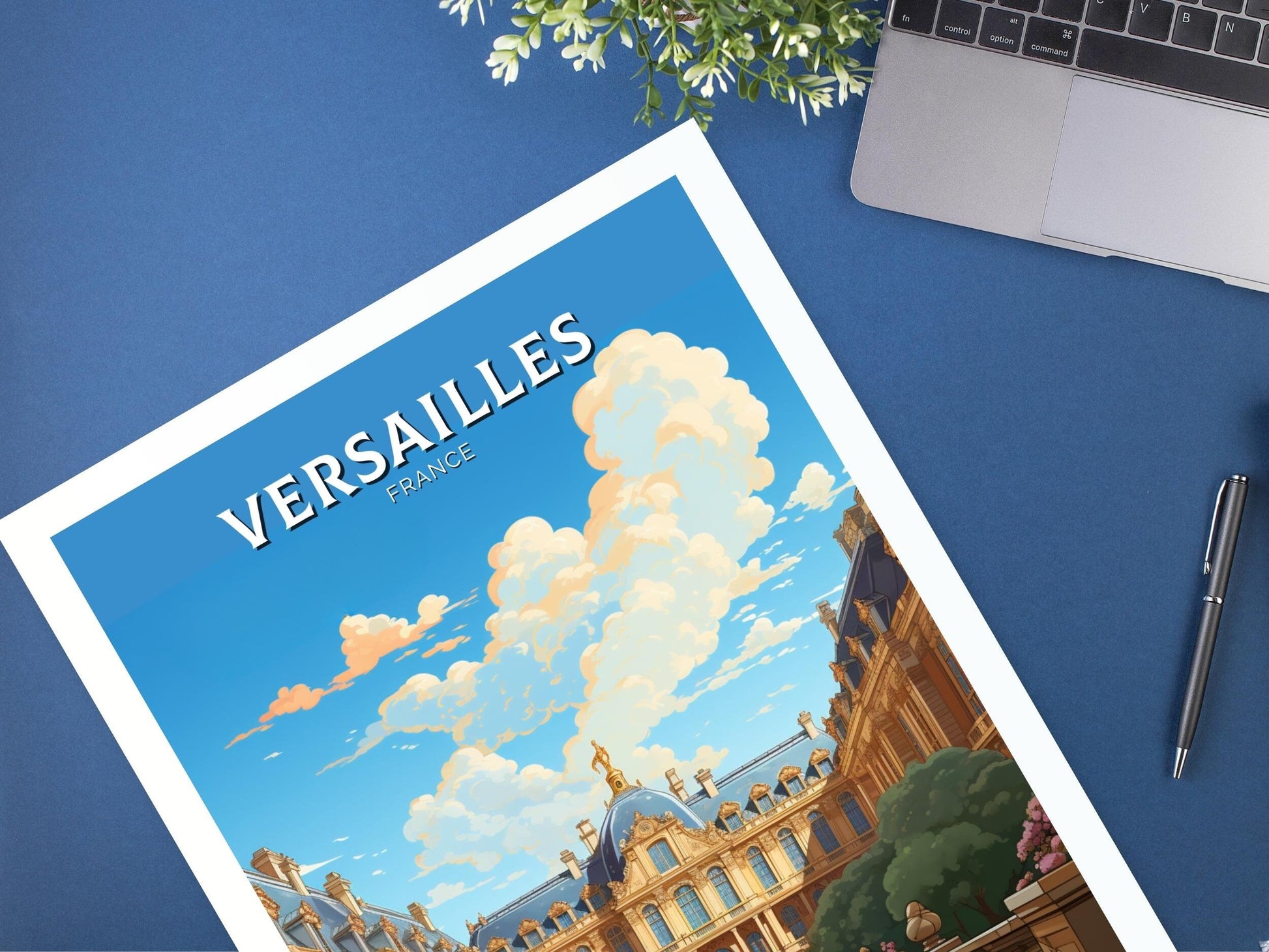 Versailles Poster | Versailles Print | Versailles Travel Print | Versailles Wall Art | France Print | Versailles Painting ID 554