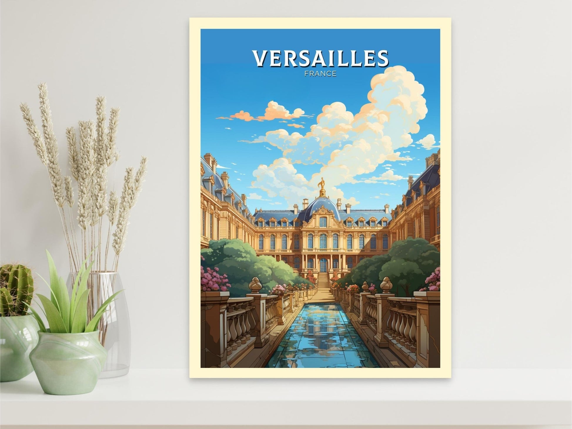 Versailles Poster | Versailles Print | Versailles Travel Print | Versailles Wall Art | France Print | Versailles Painting ID 554