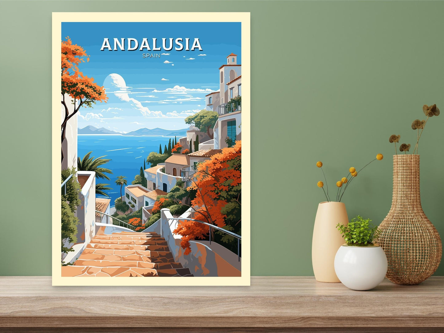 Andalusia Poster | Andalusia Illustration | Andalusia Wall Art | Andalusia Travel Print | Andalusia Design | Andalusia Spain ID 556