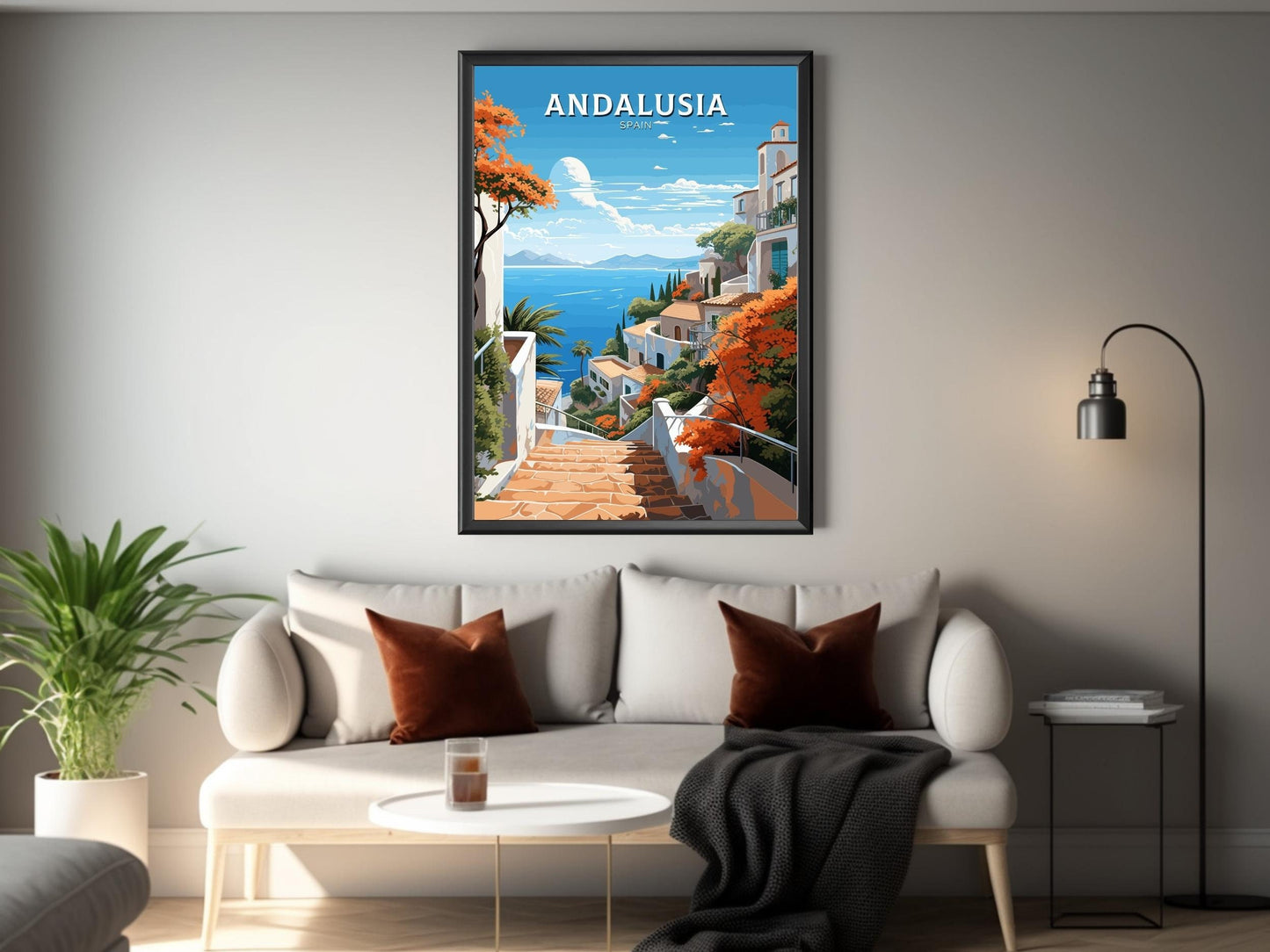 Andalusia Poster | Andalusia Illustration | Andalusia Wall Art | Andalusia Travel Print | Andalusia Design | Andalusia Spain ID 556