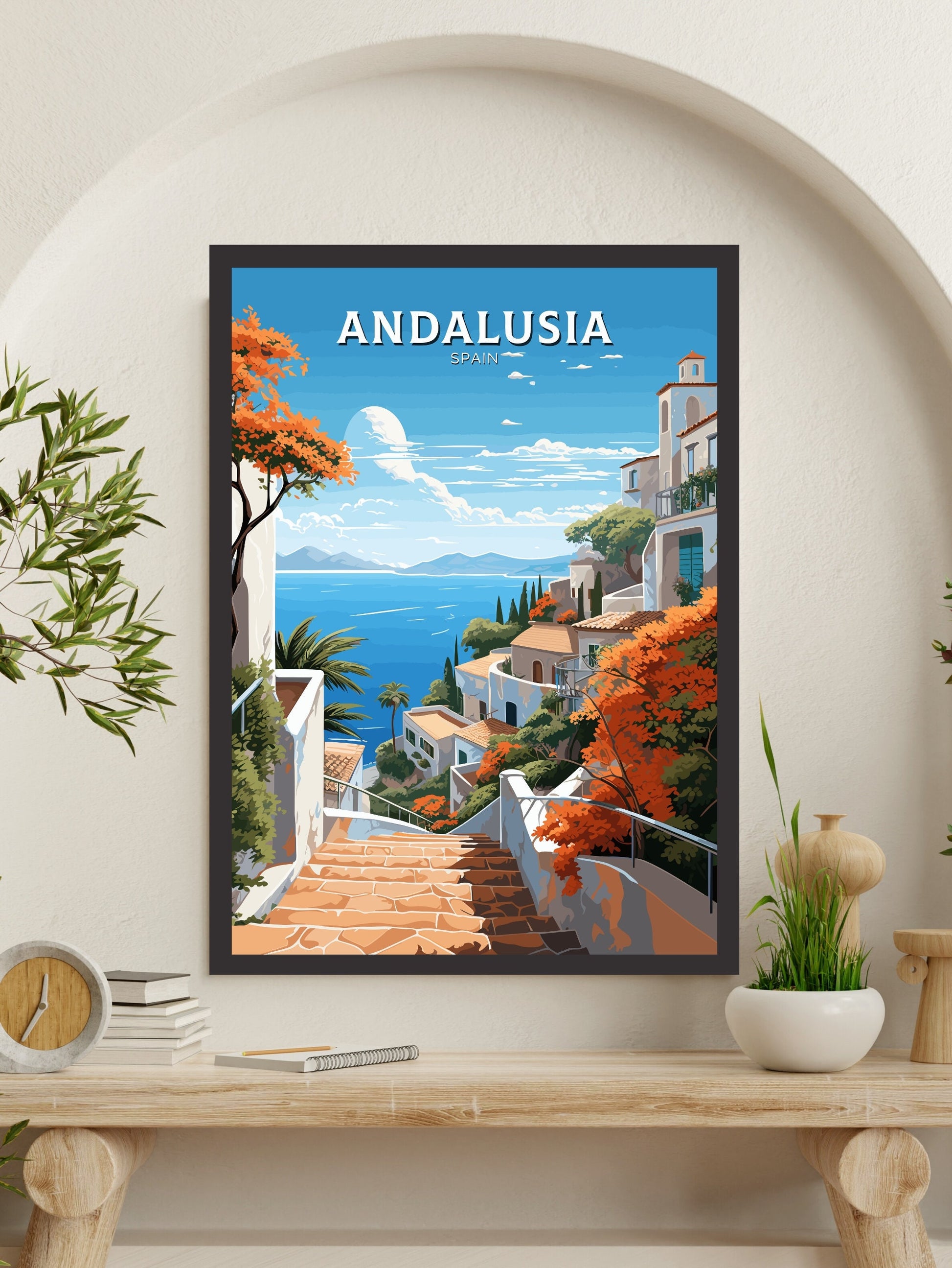 Andalusia Poster | Andalusia Illustration | Andalusia Wall Art | Andalusia Travel Print | Andalusia Design | Andalusia Spain ID 556