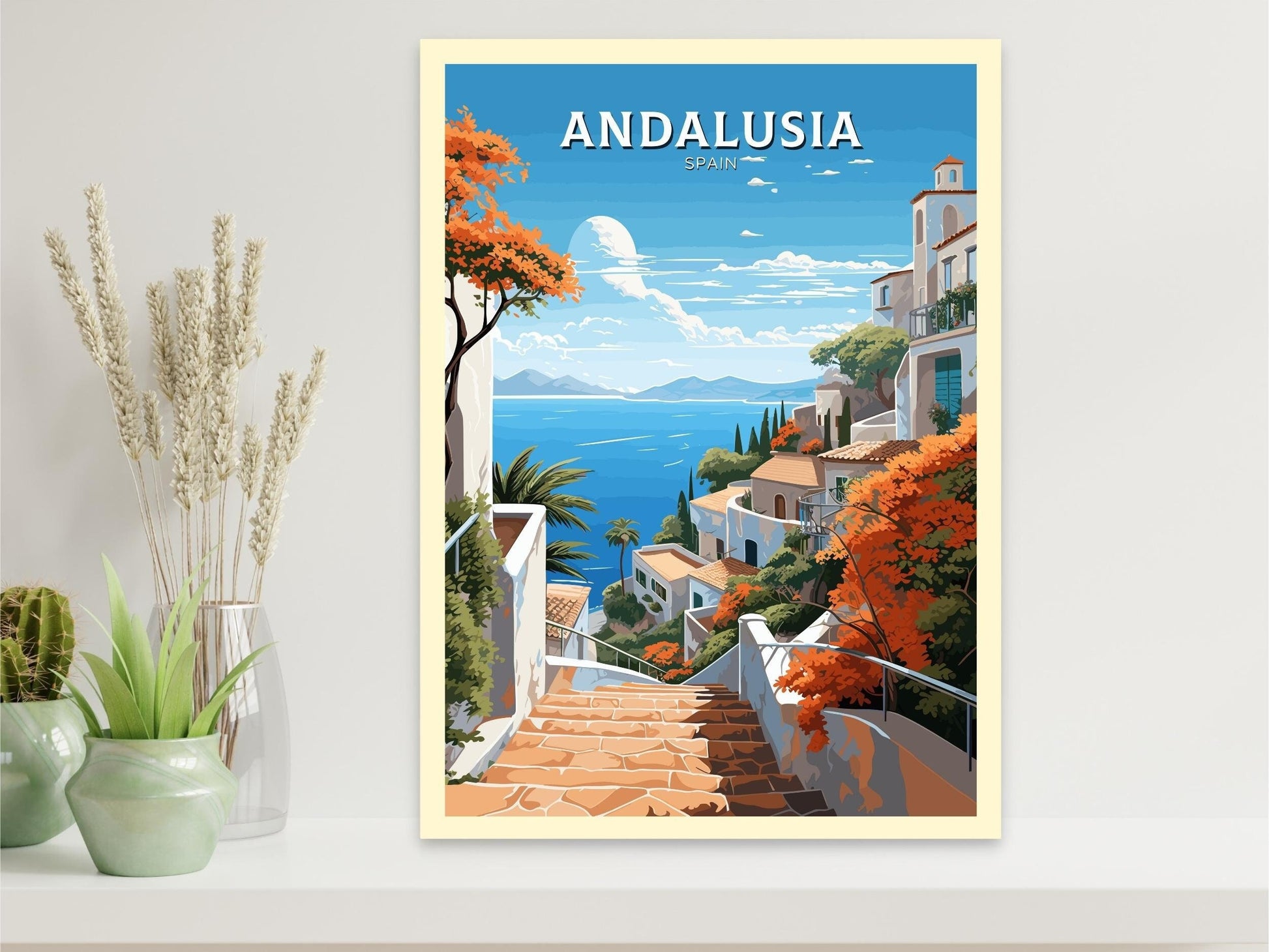 Andalusia Poster | Andalusia Illustration | Andalusia Wall Art | Andalusia Travel Print | Andalusia Design | Andalusia Spain ID 556