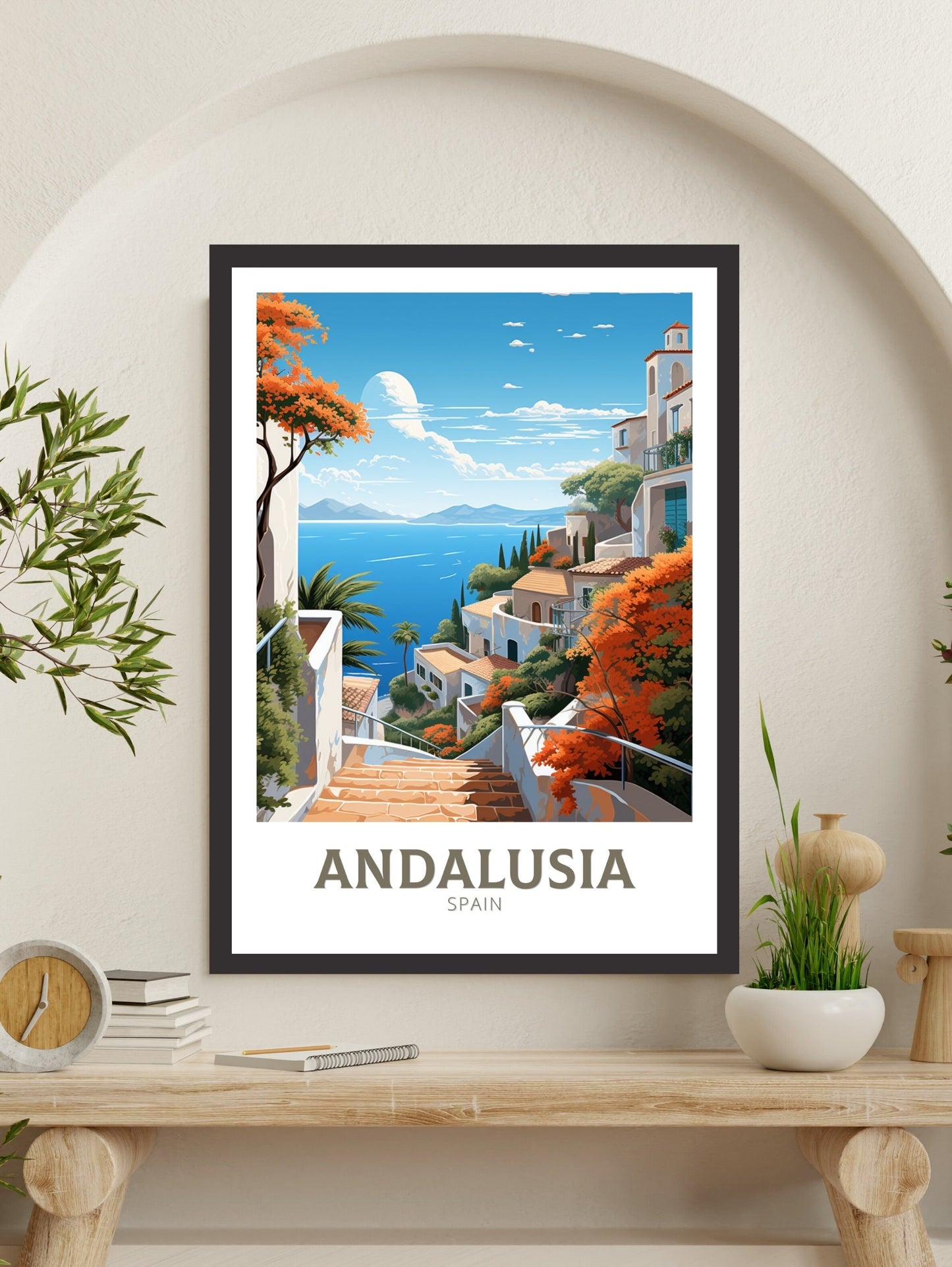 Andalusia Travel Print | Andalusia Poster | Andalusia Illustration | Andalusia Wall Art | Andalusia Design | Andalusia Spain ID 557