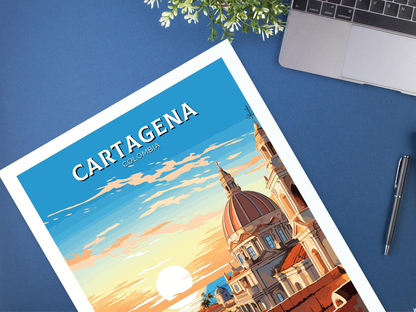 Cartagena Travel Poster | Cartagena Wall Art | Cartagena Travel Print | Housewarming Gift | Cartagena Poster | South America poster | ID 769