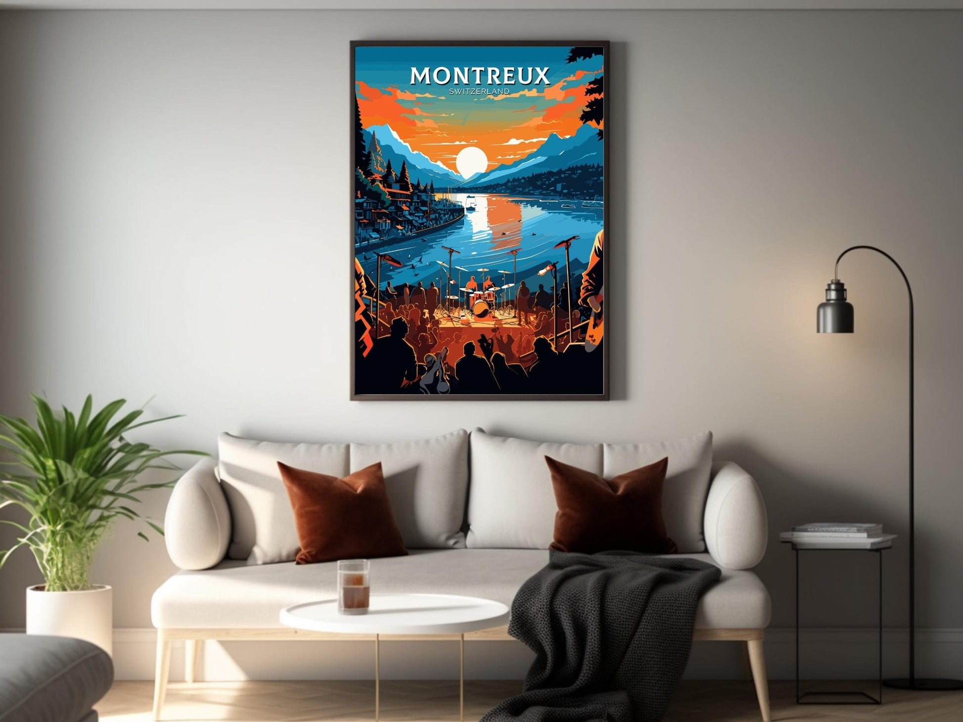 Montreux Travel Poster | Montreux Travel Print