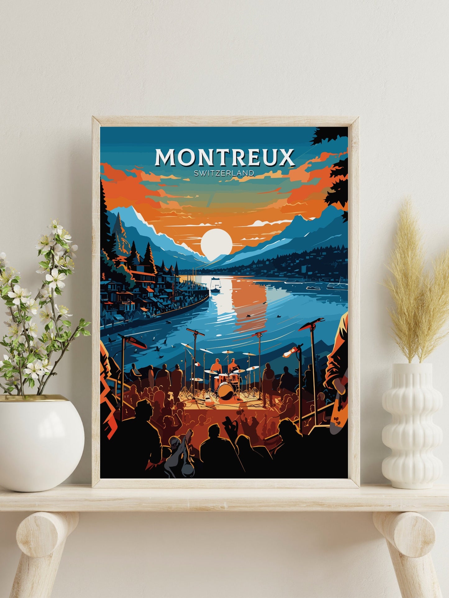 Montreux Travel Poster | Montreux Travel Print