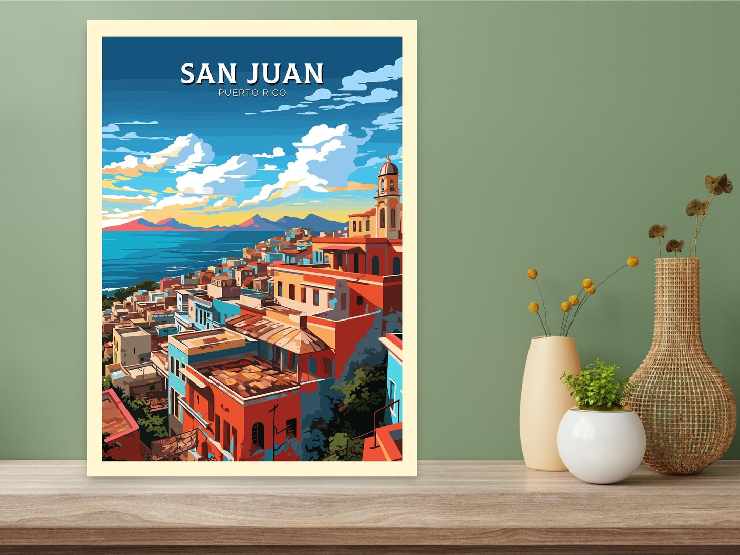 San Juan travel poster