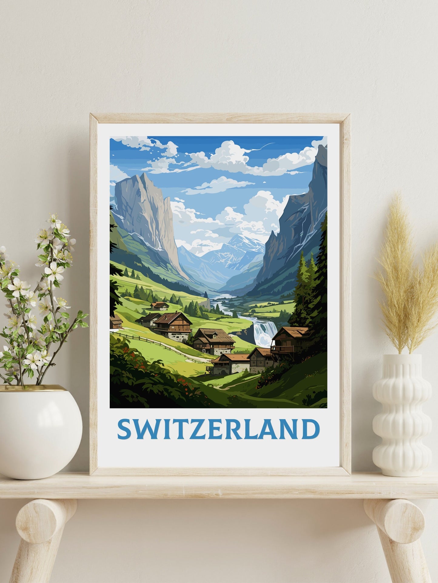 Switzerland travel poster