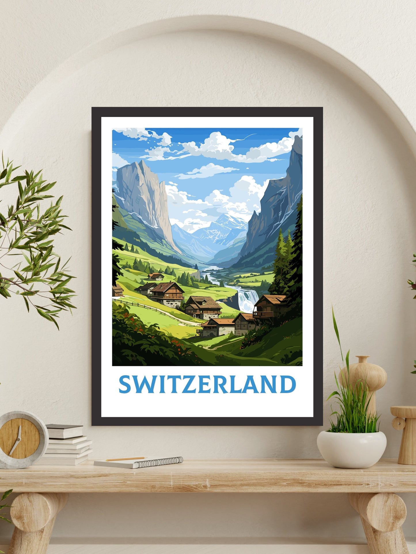 Switzerland travel poster