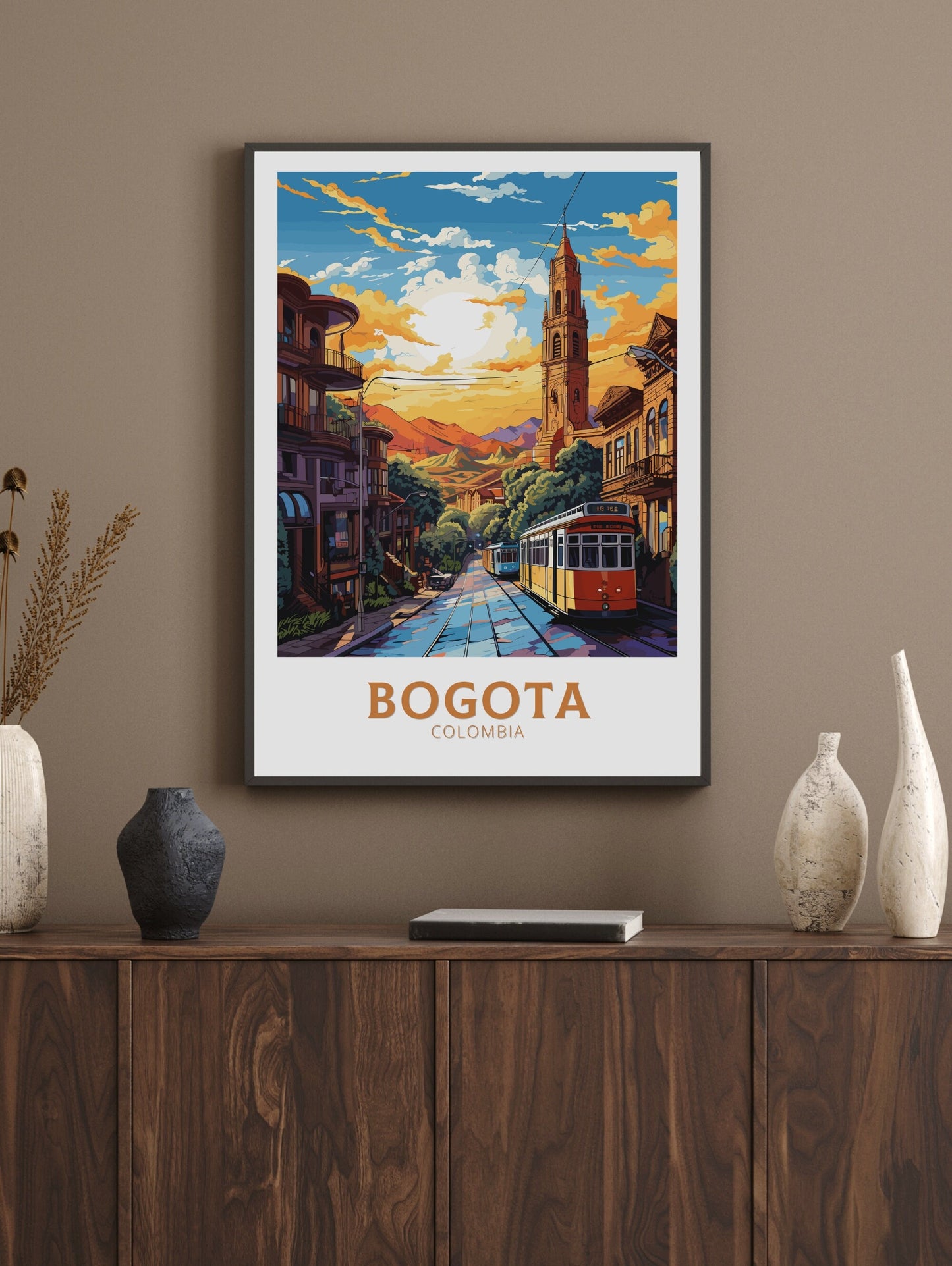 Bogota Travel Print | Housewarming Gift | Bogota Travel Poster | Colombia Wall Art | Colombia Poster | South America poster | ID 778