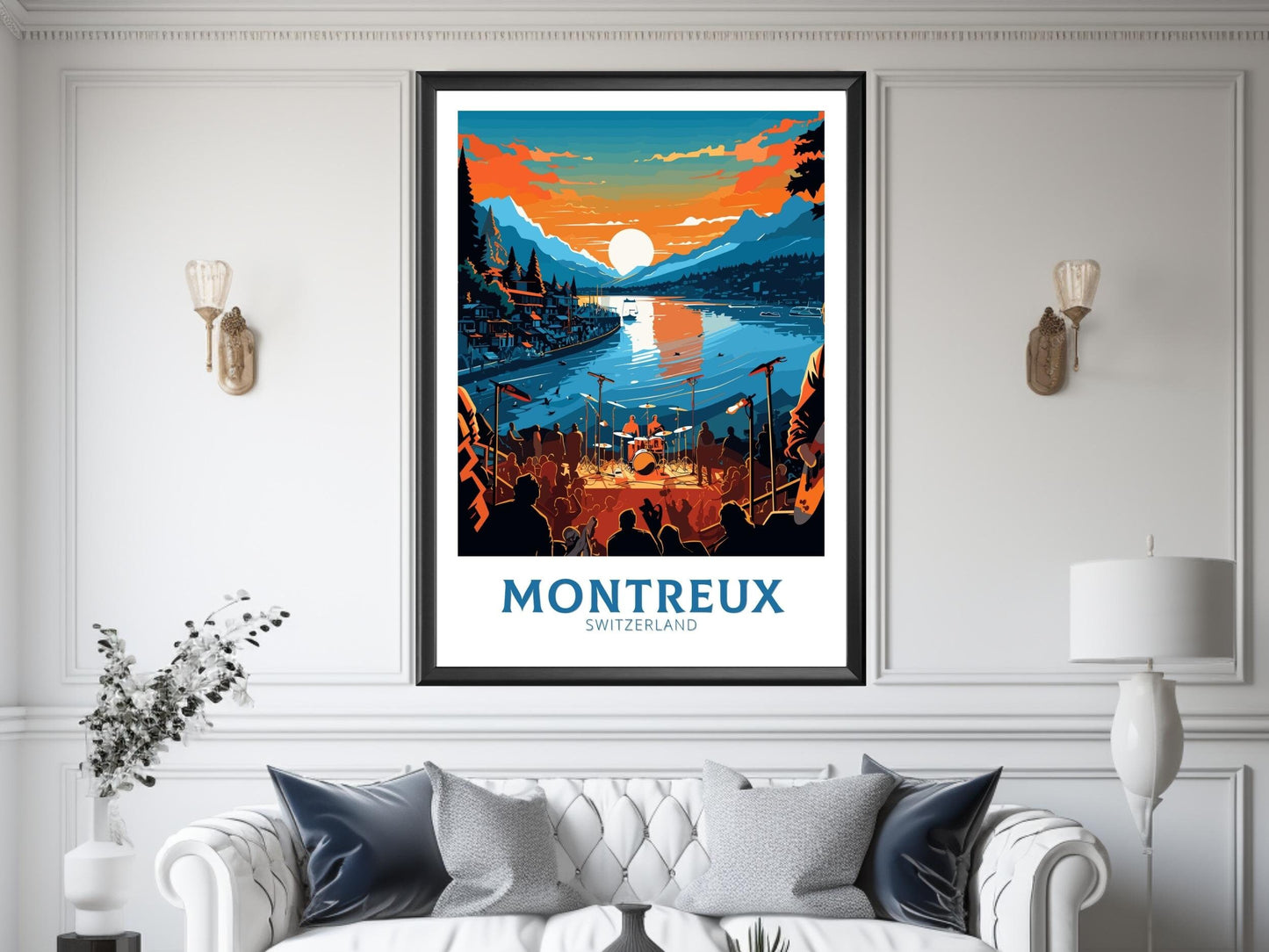 Montreux Travel Poster | Montreux Travel Print