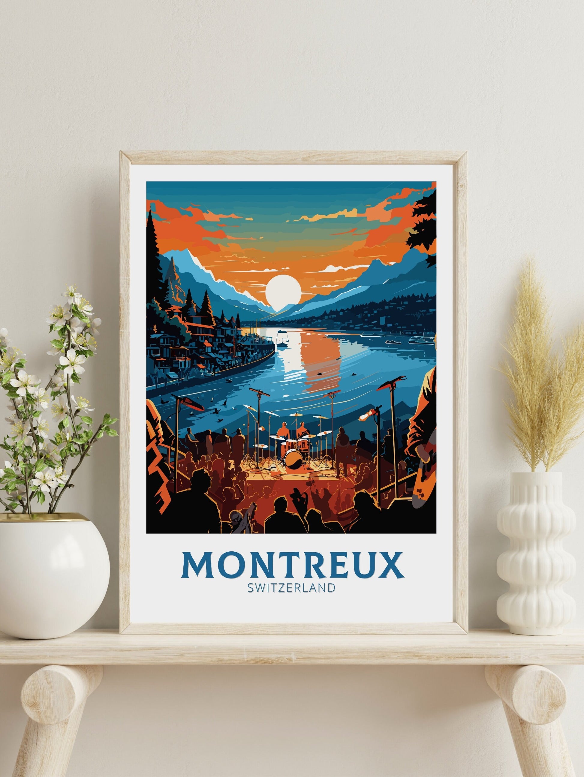 Montreux Travel Poster | Montreux Travel Print