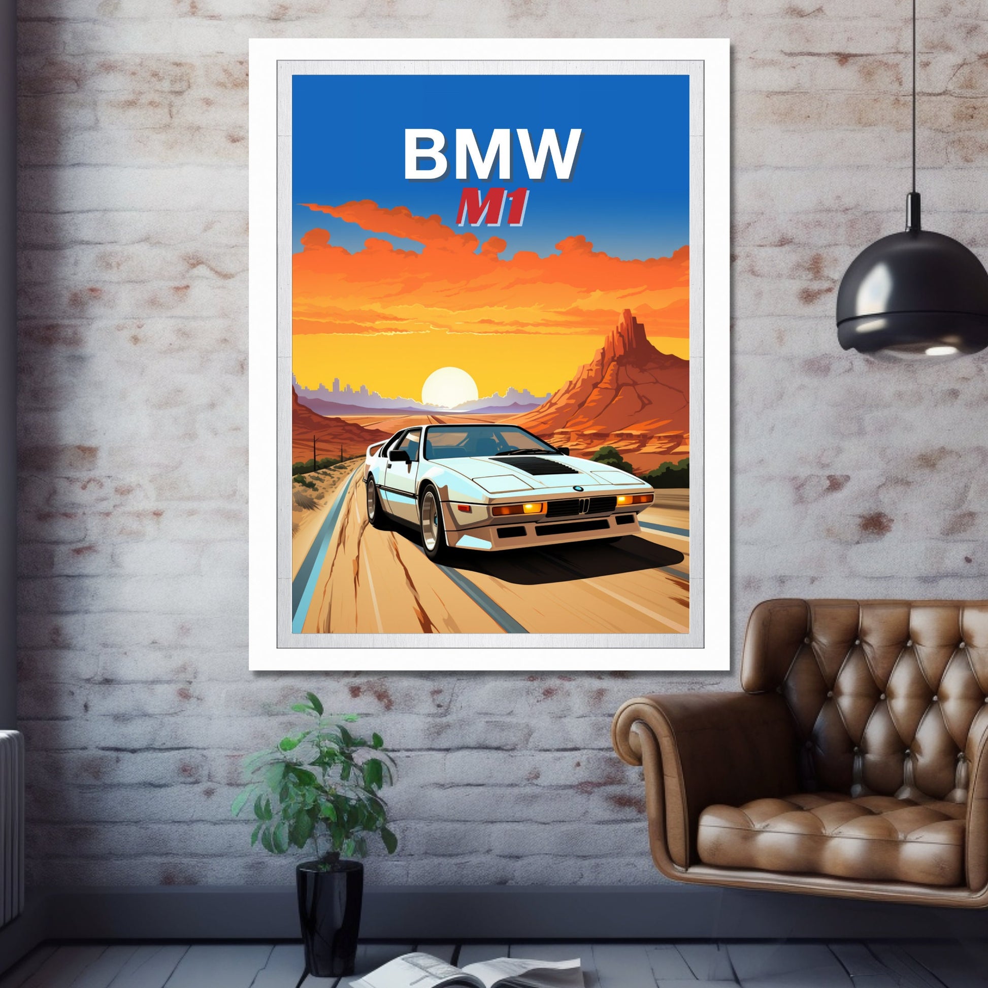 BMW M1 Print, 1980s Car