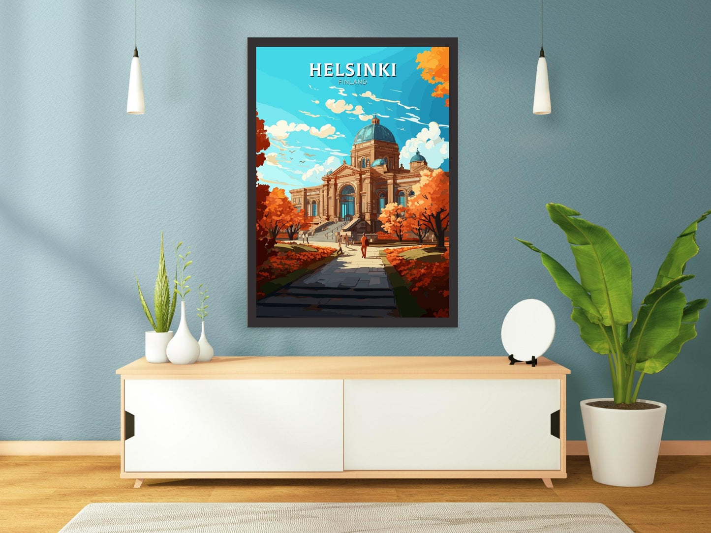 Helsinki Poster | Helsinki Print | Helsinki Art | Helsinki Travel Print | Helsinki Illustration | Finland Print | Ateneum Art Museum ID 564