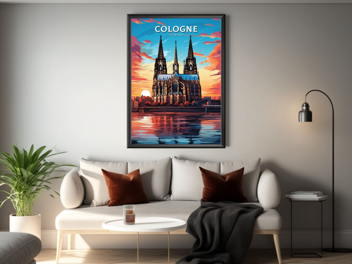 Cologne Poster | Cologne Illustration | Cologne Wall Art | Cologne Print | Cologne Poster Design | Cologne Poster | Cathedral Poster ID 600