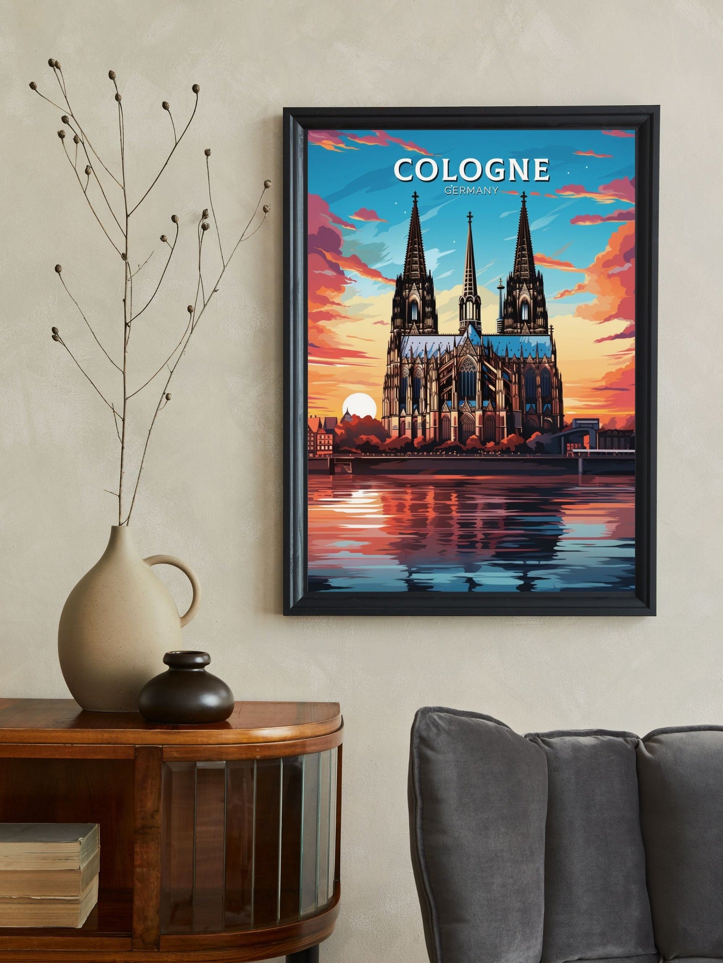 Cologne Poster | Cologne Illustration | Cologne Wall Art | Cologne Print | Cologne Poster Design | Cologne Poster | Cathedral Poster ID 600