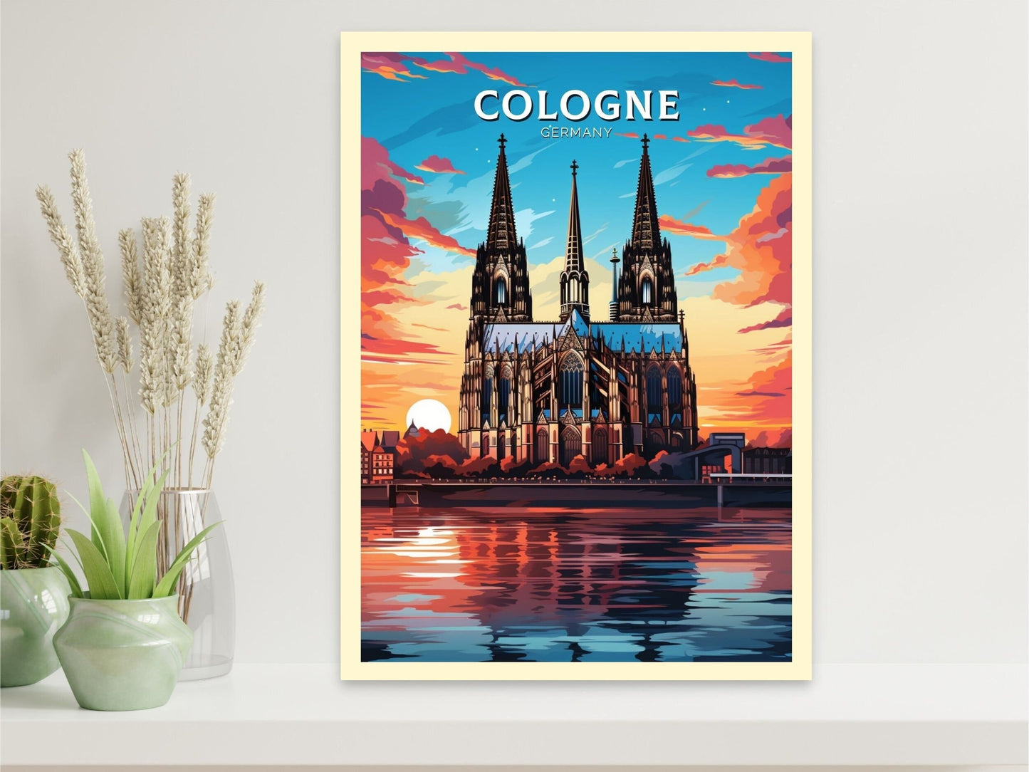 Cologne Poster | Cologne Illustration | Cologne Wall Art | Cologne Print | Cologne Poster Design | Cologne Poster | Cathedral Poster ID 600