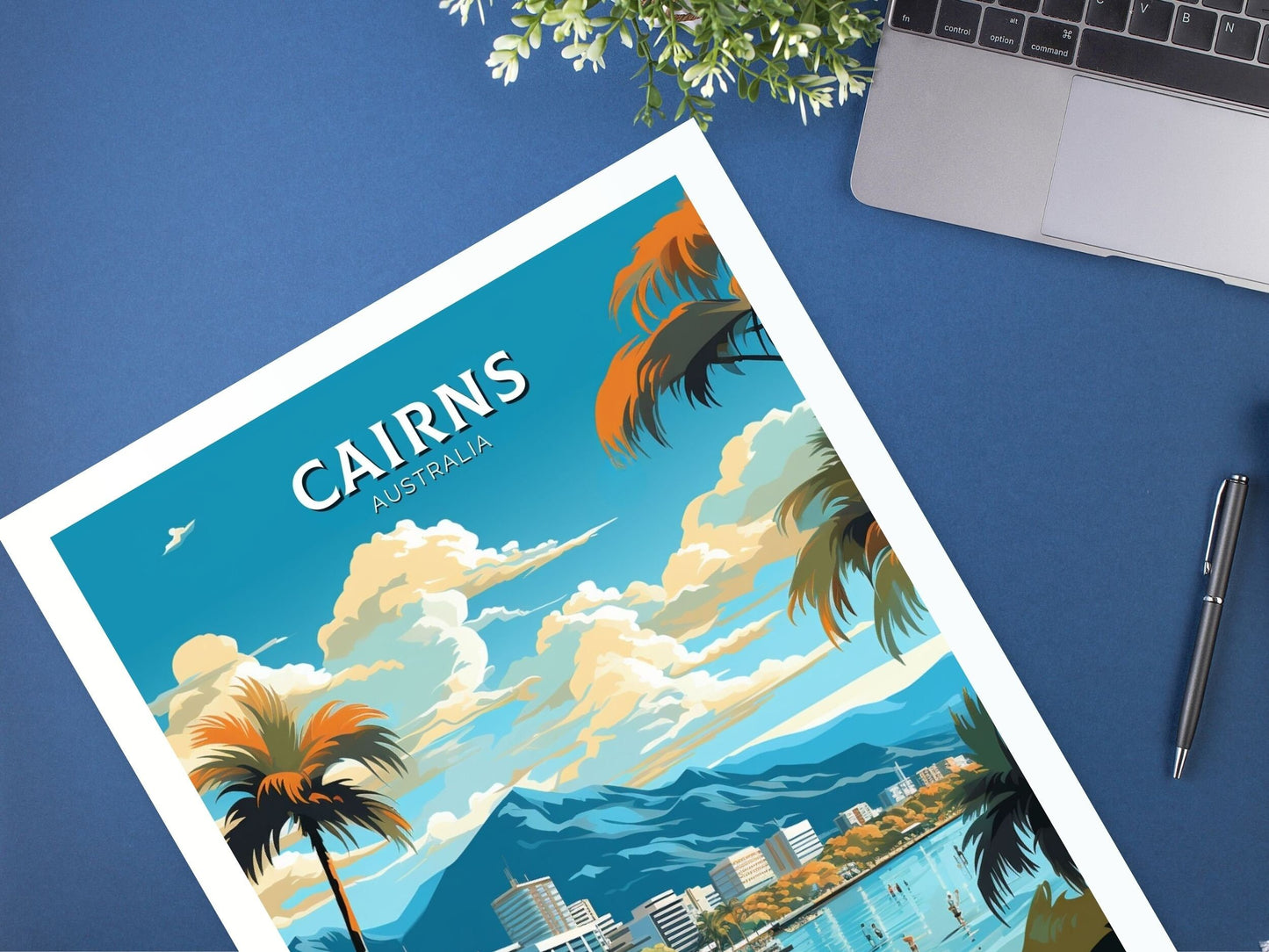 Cairns Travel Poster | Cairns Travel Print | Cairns Illustration | Australia Print | Australia Poster | Queensland Poster | ID 613