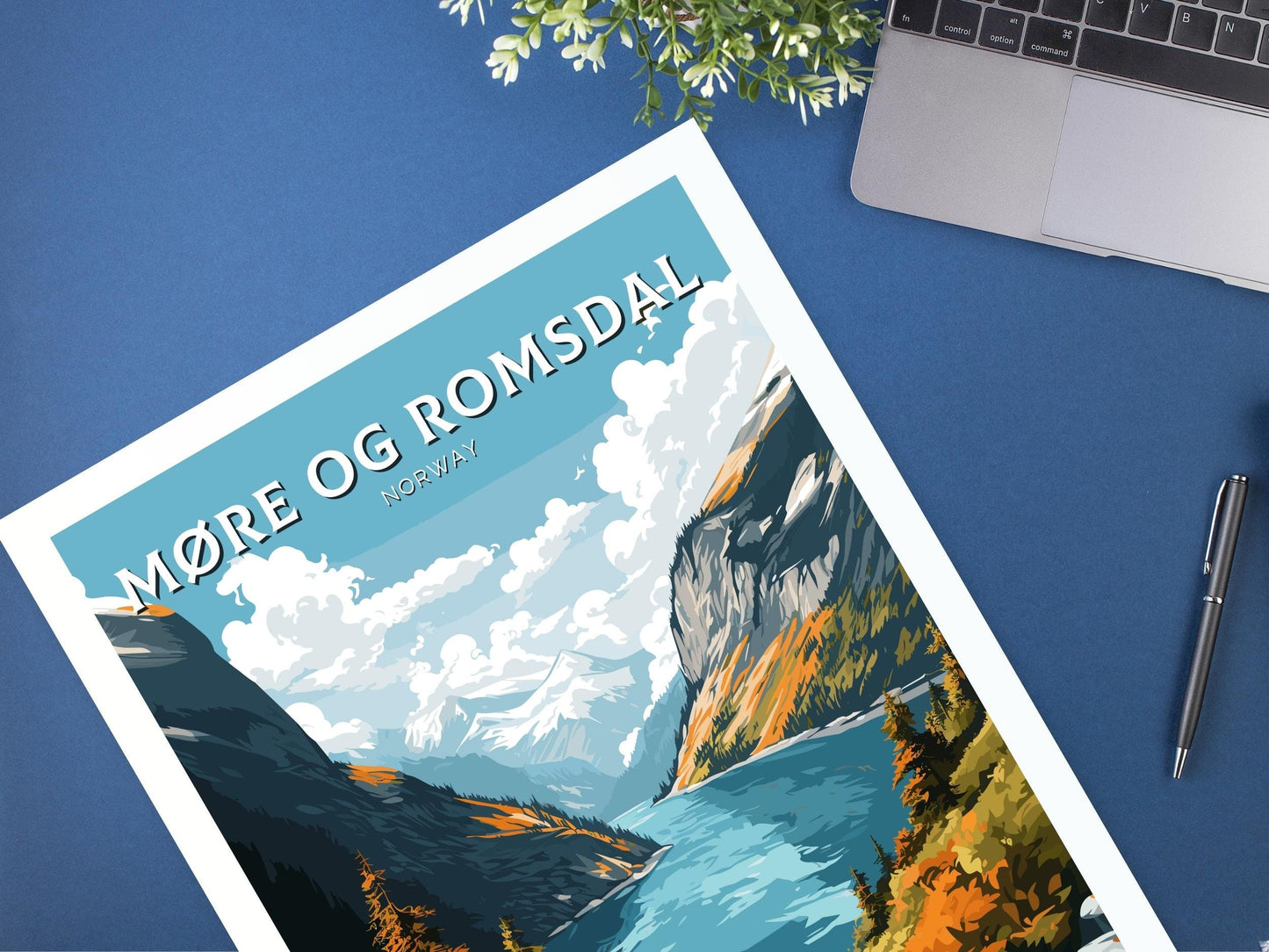 Møre og Romsdal Print | Møre og Romsdal Poster | Wall Art | Illustration | Travel Gift | Norway Print | Norway Art | Møre og Romsdal ID 576