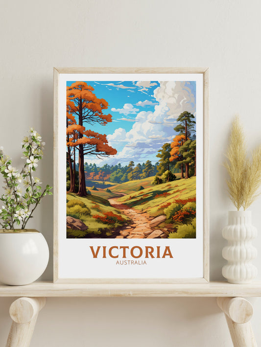 Victoria Australia Poster | Victoria Print | Victoria Illustration | Victoria Print | Victoria Australia Wall Art | Victoria Poster ID 623