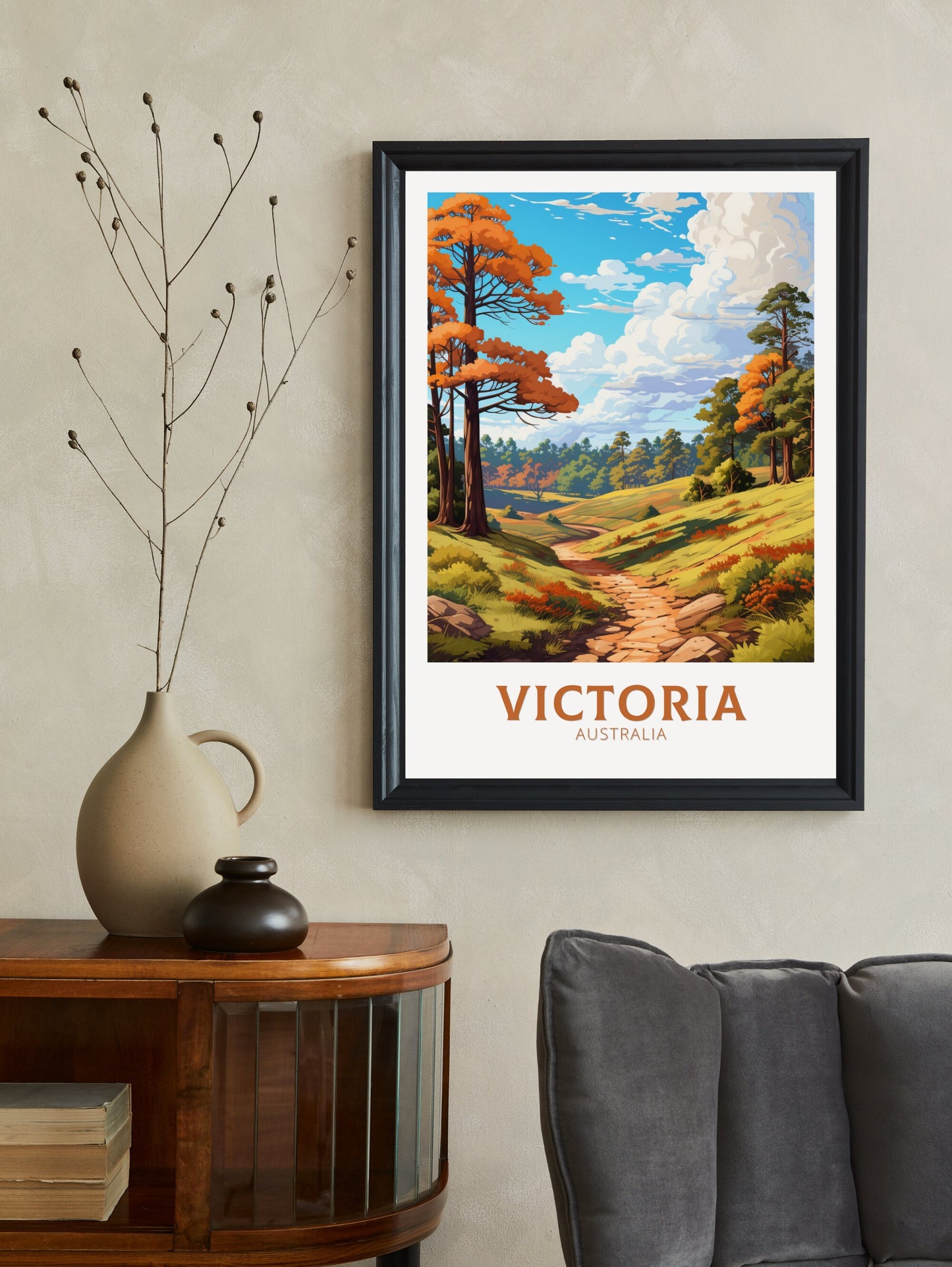 Victoria Australia Poster | Victoria Print | Victoria Illustration | Victoria Print | Victoria Australia Wall Art | Victoria Poster ID 623