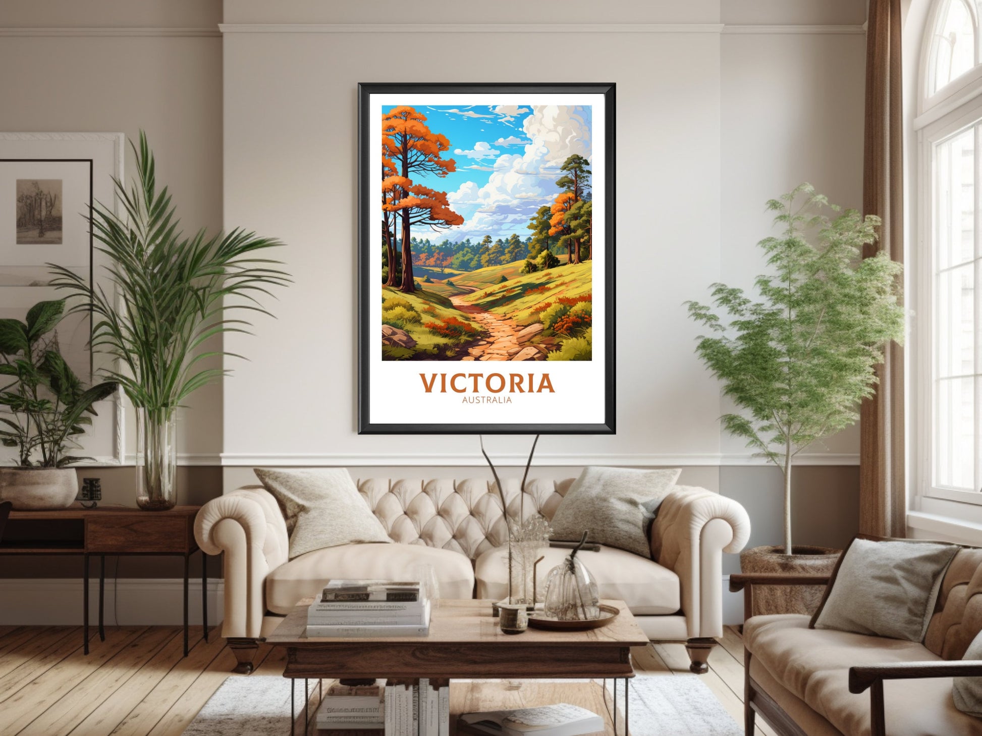 Victoria Australia Poster | Victoria Print | Victoria Illustration | Victoria Print | Victoria Australia Wall Art | Victoria Poster ID 623