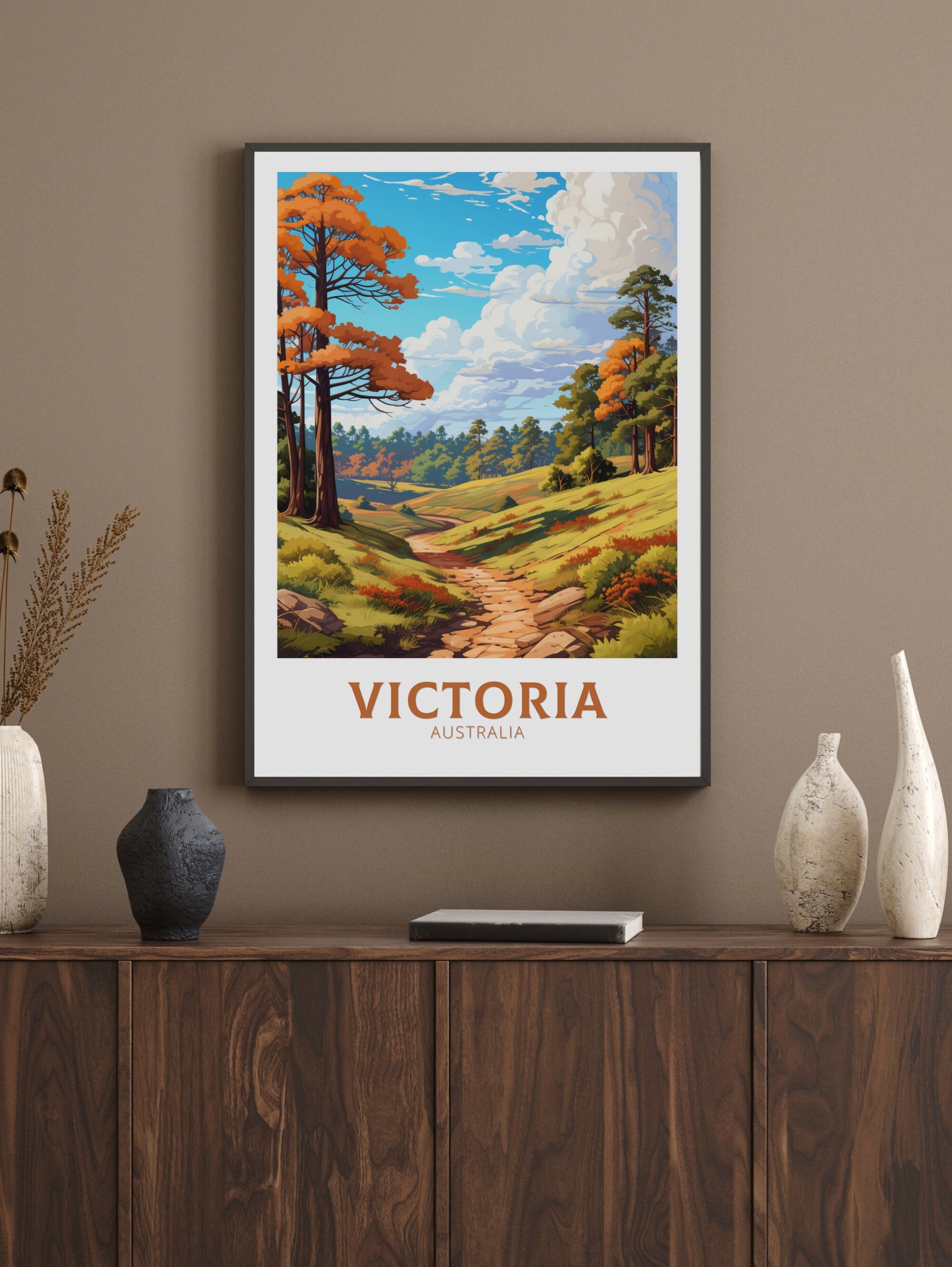 Victoria Australia Poster | Victoria Print | Victoria Illustration | Victoria Print | Victoria Australia Wall Art | Victoria Poster ID 623