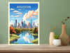 Houston Poster | Houston Travel Print | Houston Texas Print | Houston Art | USA print | Texas City Poster | Wall Art | ID 794